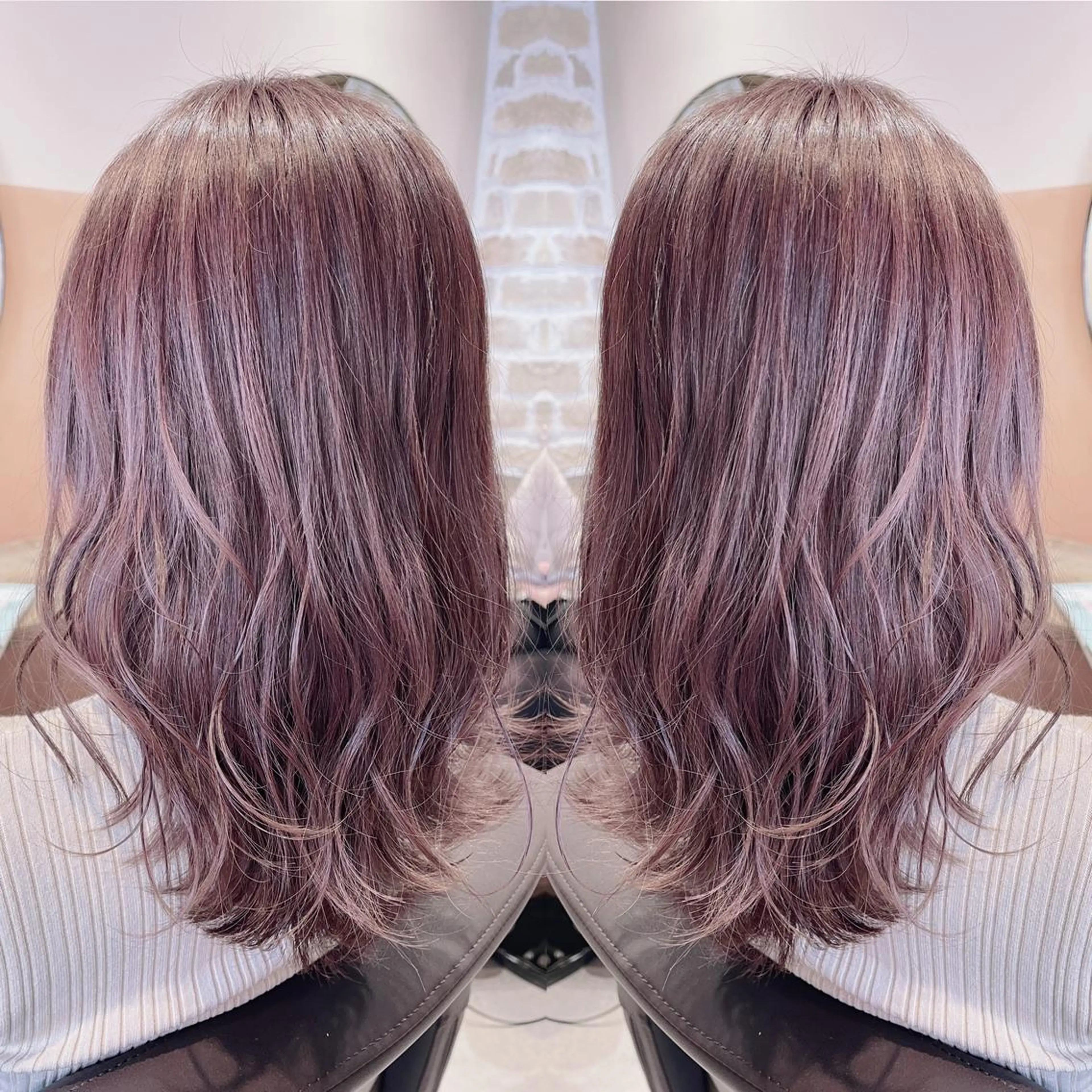 ミディアム アッシュ 髪質改善×艶髪　斉藤 勝のヘアスタイル