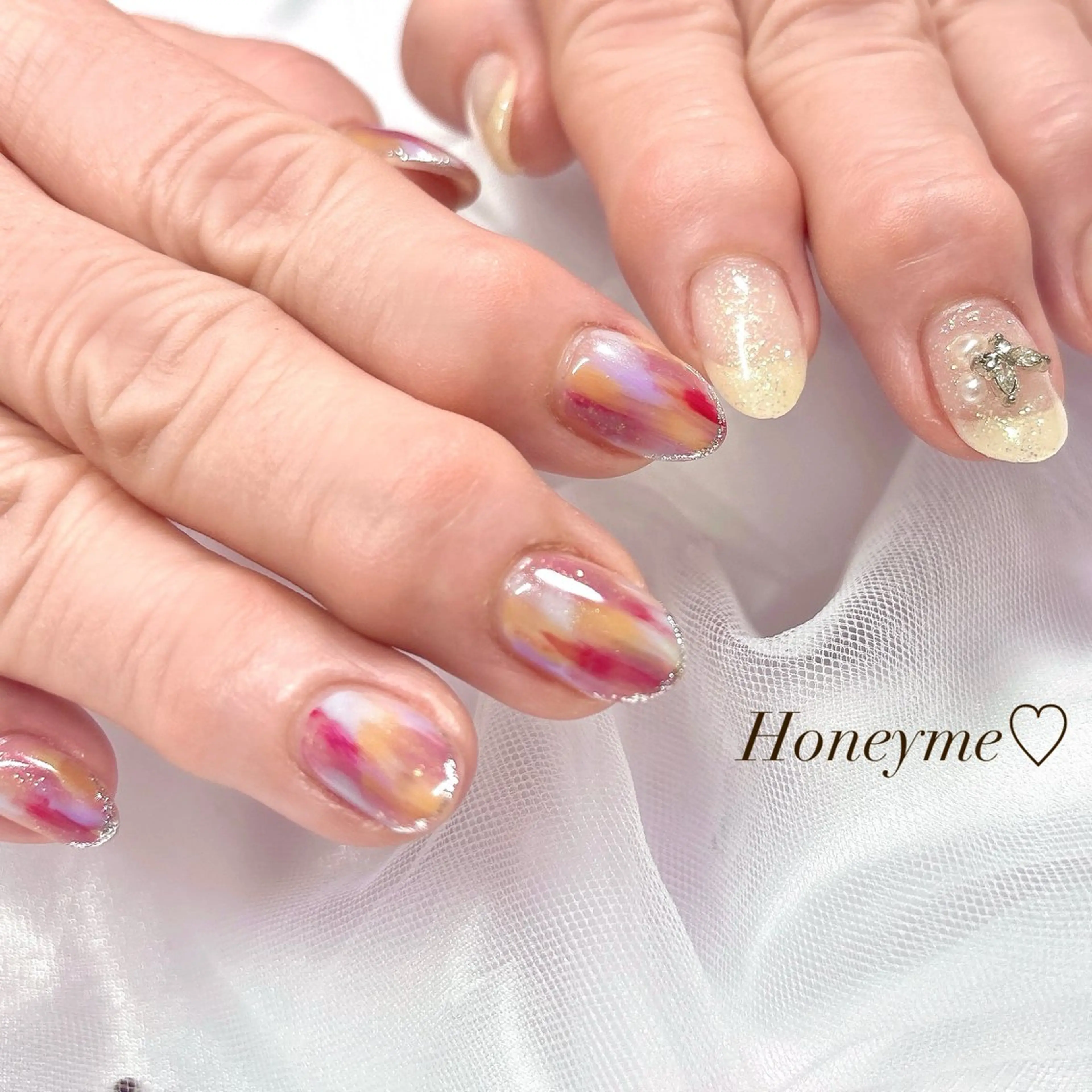 ネイル Honey me ❁⃘*.ﾟのネイルデザイン