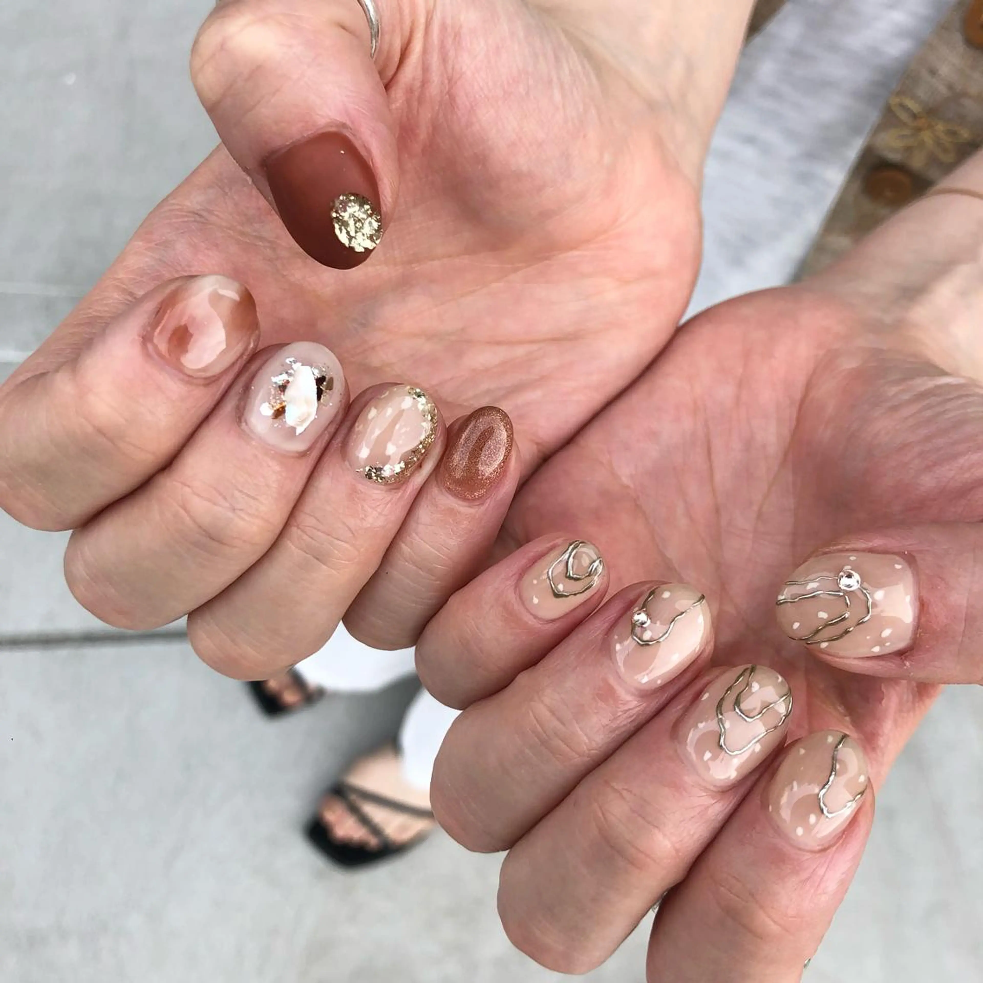 ロング カラー ヘアアレンジ キッズ ネイル マツエク・マツパ 福田 加奈のネイルデザイン