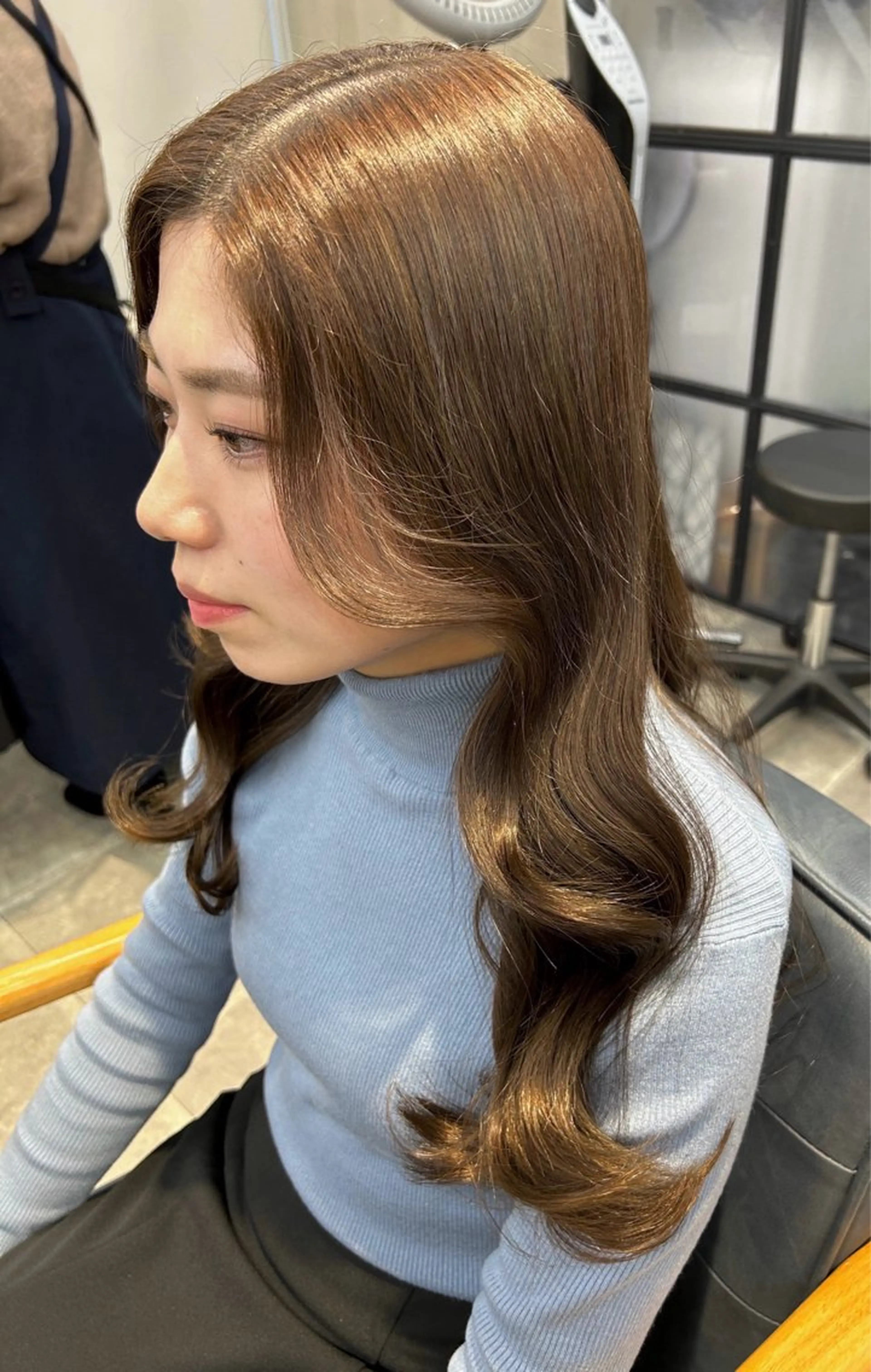 ロング カラー カット ヘアカラー トリートメント newi梅田🫧韓国 ヘア🫧sakiのヘアスタイル