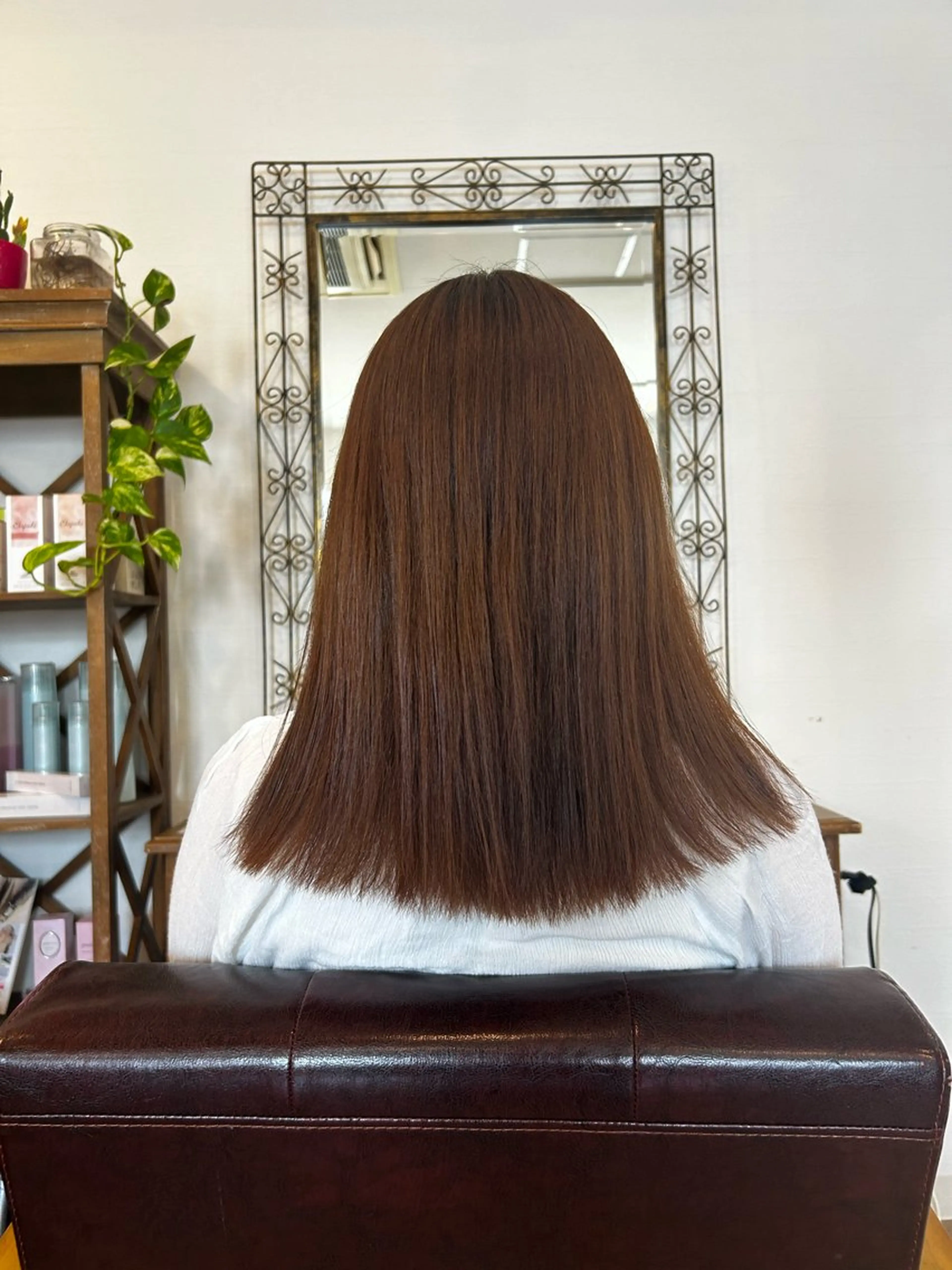 セミロング カット ヘアカラー トリートメント SUZU Rimのヘアスタイル