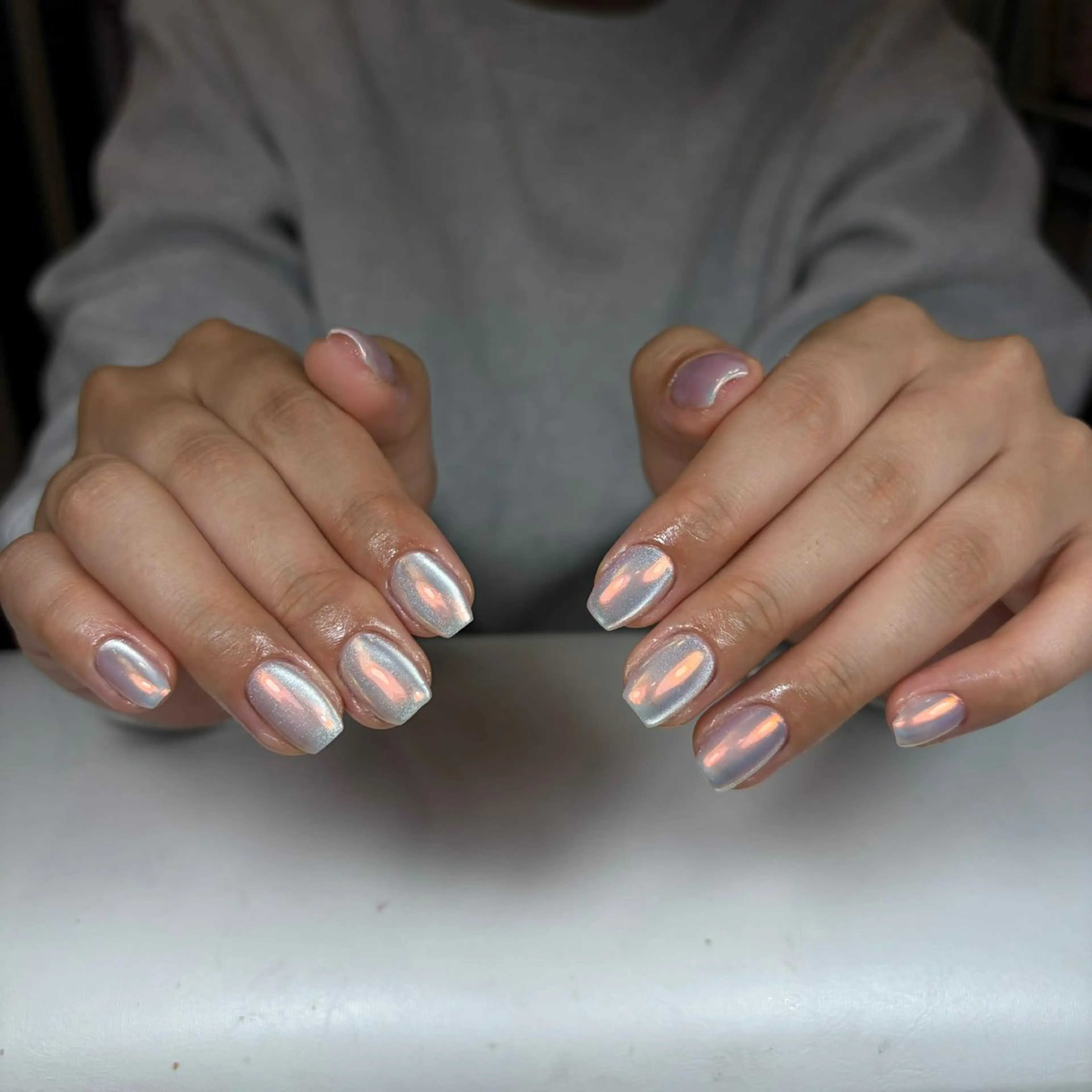ネイル チークネイル フレンチネイル グラデーション 韓国ネイル マグネットネイル ハンドネイル Hana Nailのネイルデザイン