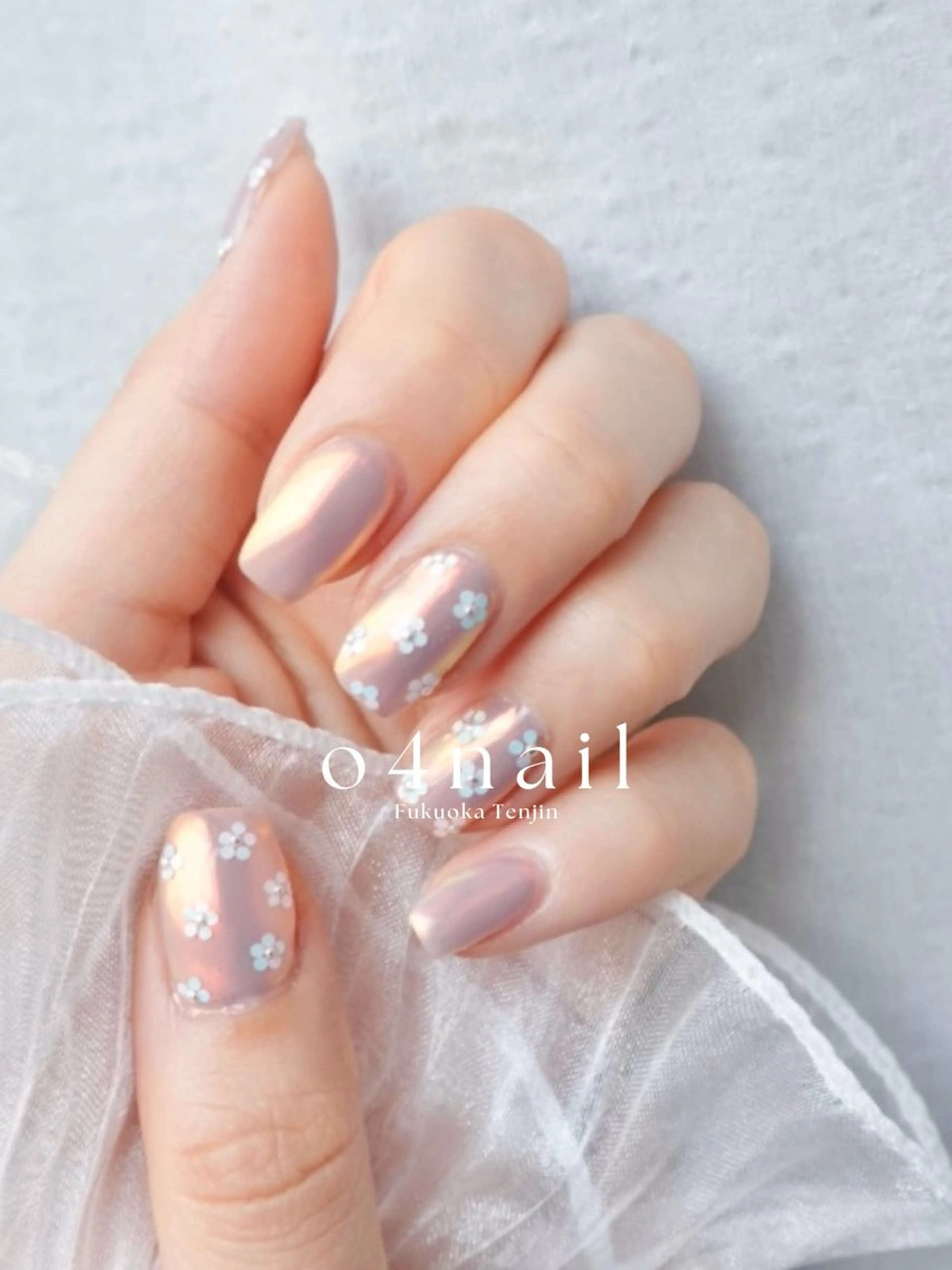 ネイル フラワーネイル 春ネイル ハンドネイル o4nail___ ARISAのネイルデザイン