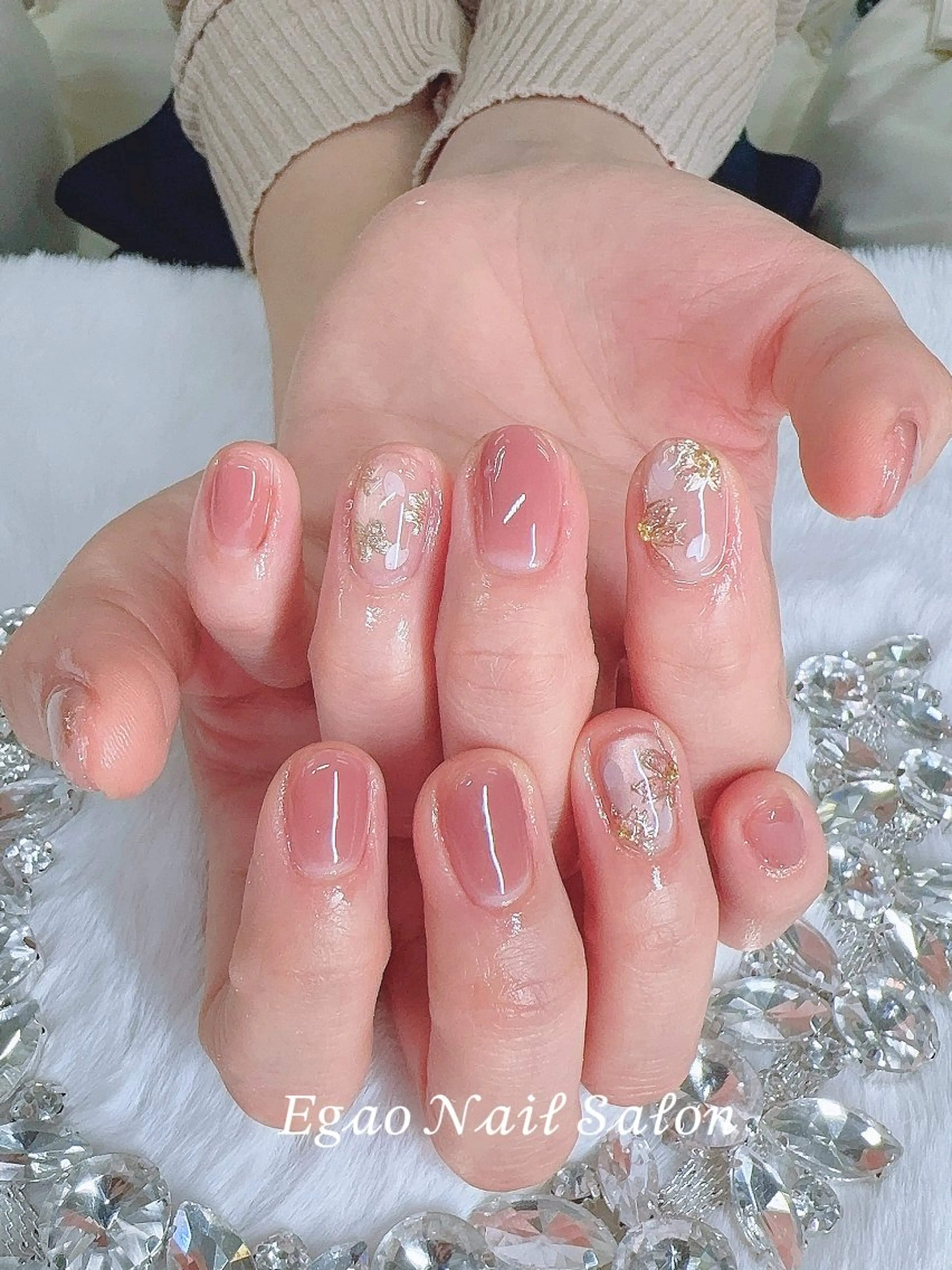 ネイル アートネイル フットネイル フレンチネイル ジェルネイル グラデーション ハンドネイル Egao Nail錦糸町店のネイルデザイン