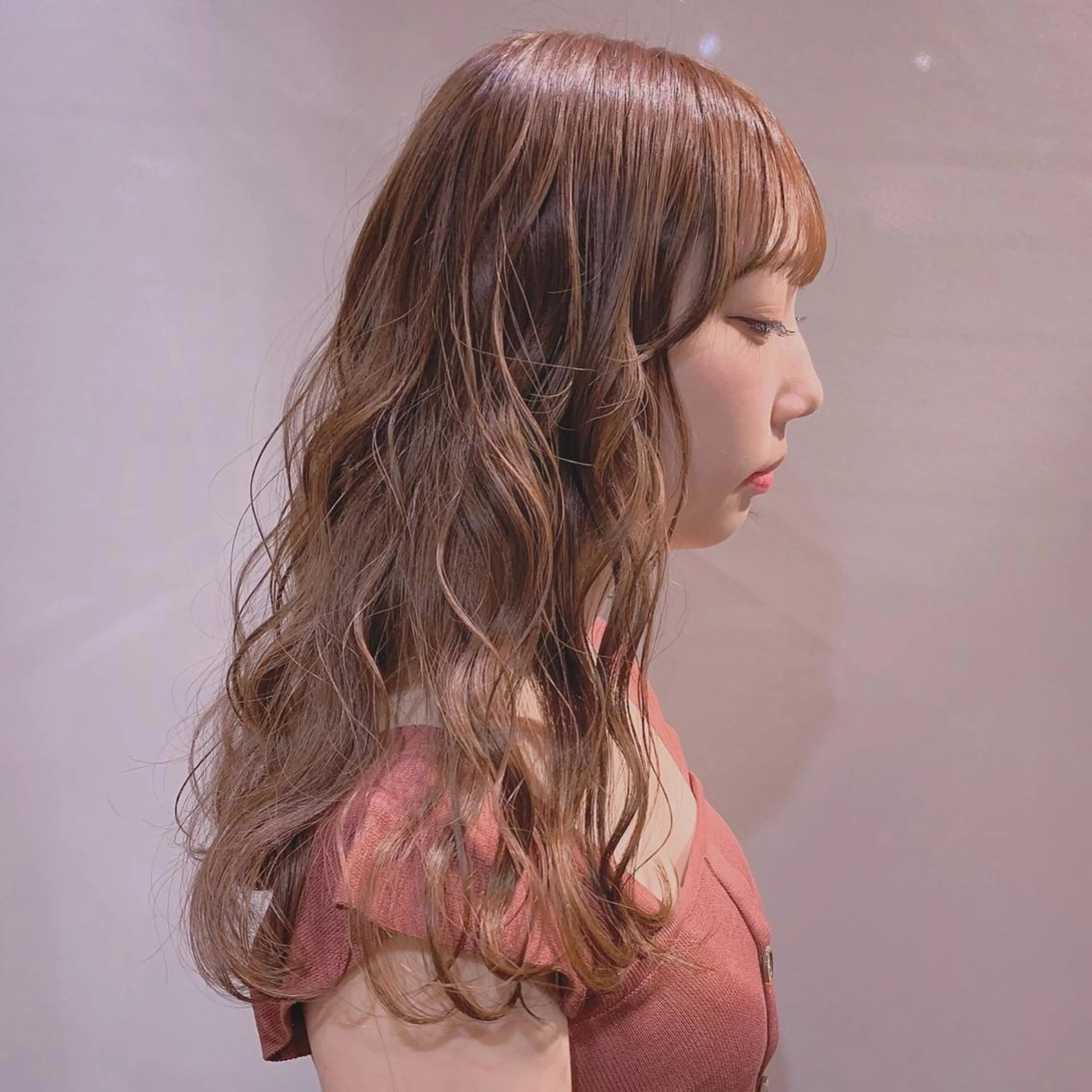 セミロング カラー ヘアアレンジ As hair所属・柔らか垢抜けｶﾗｰと ｶｯﾄ🫧ASUKAのヘアスタイル
