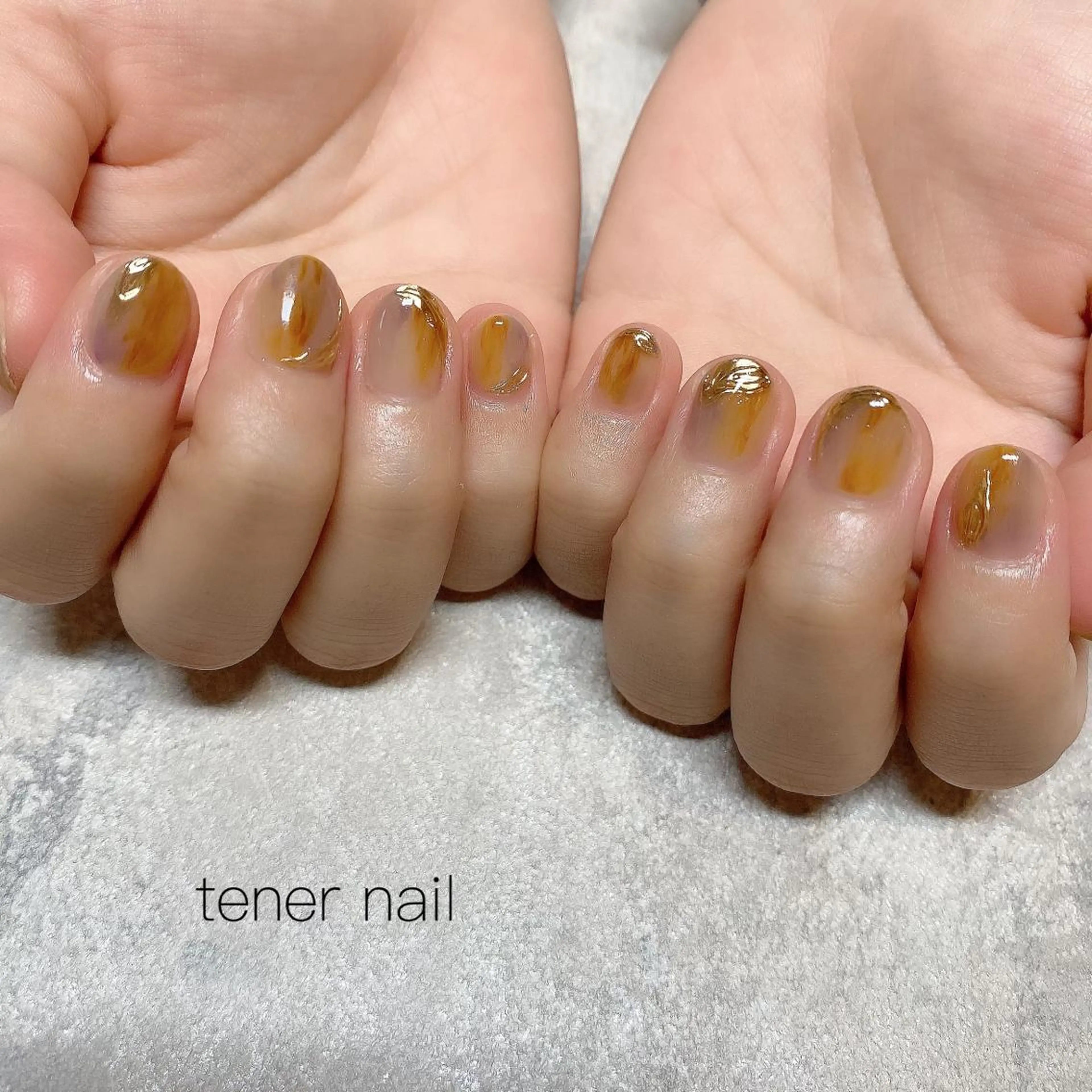 ネイル ミラーネイル 持ち込み ニュアンスネイル テネルネイル tener nailのネイルデザイン