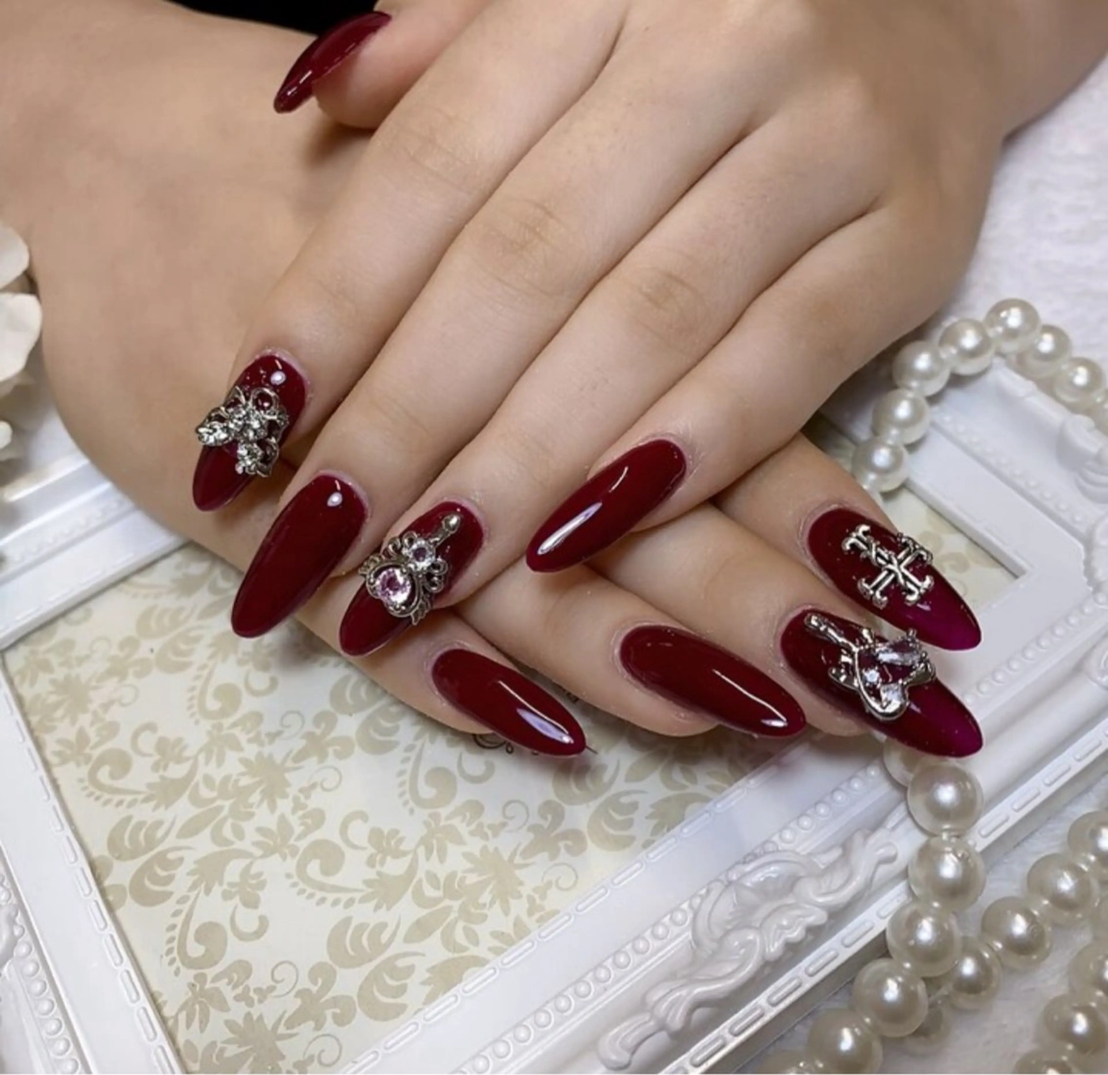 ネイル 🎀kira 長さだし💗モチ最高のネイルデザイン