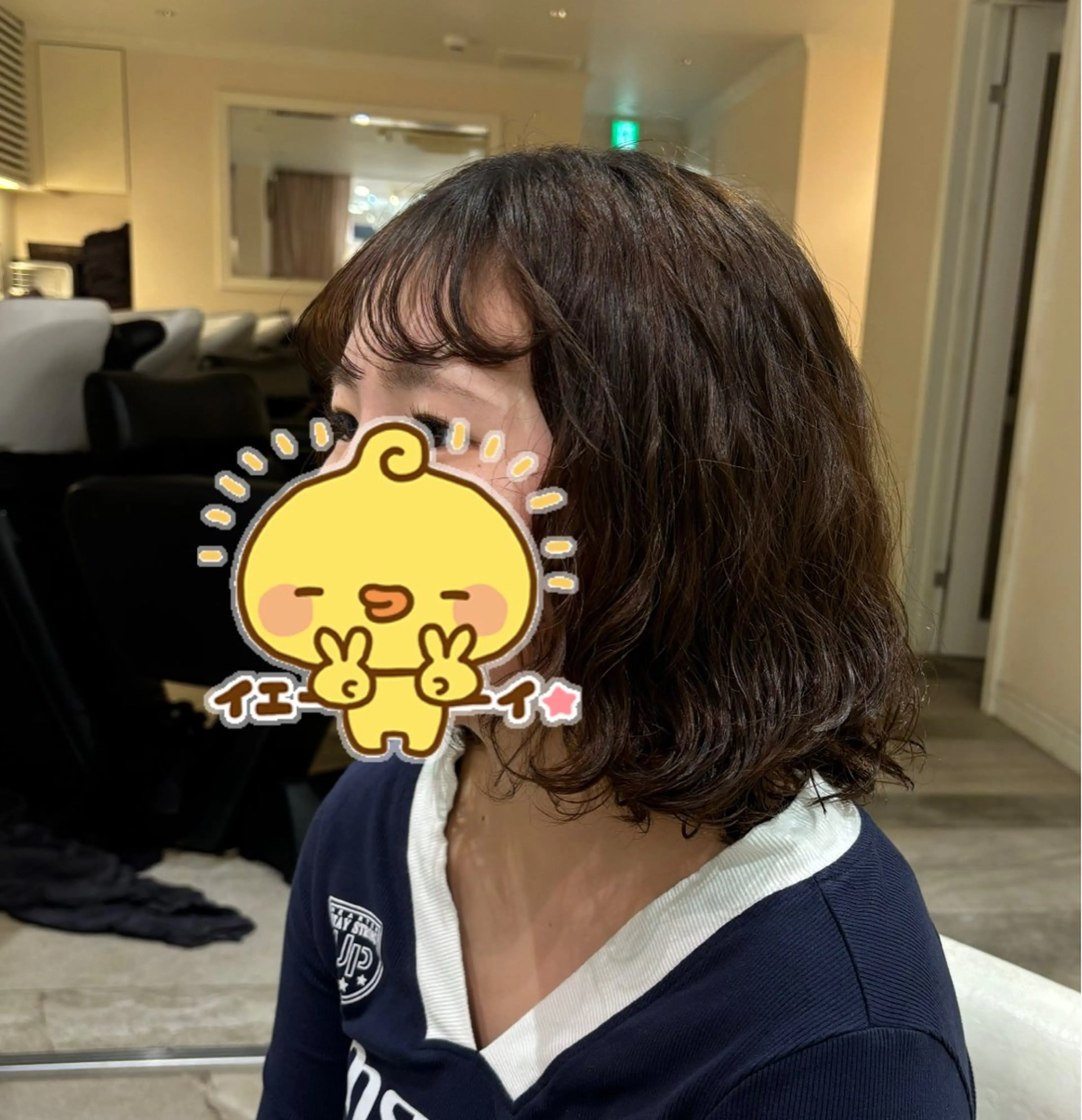 パーマ 間島 叶のヘアスタイル