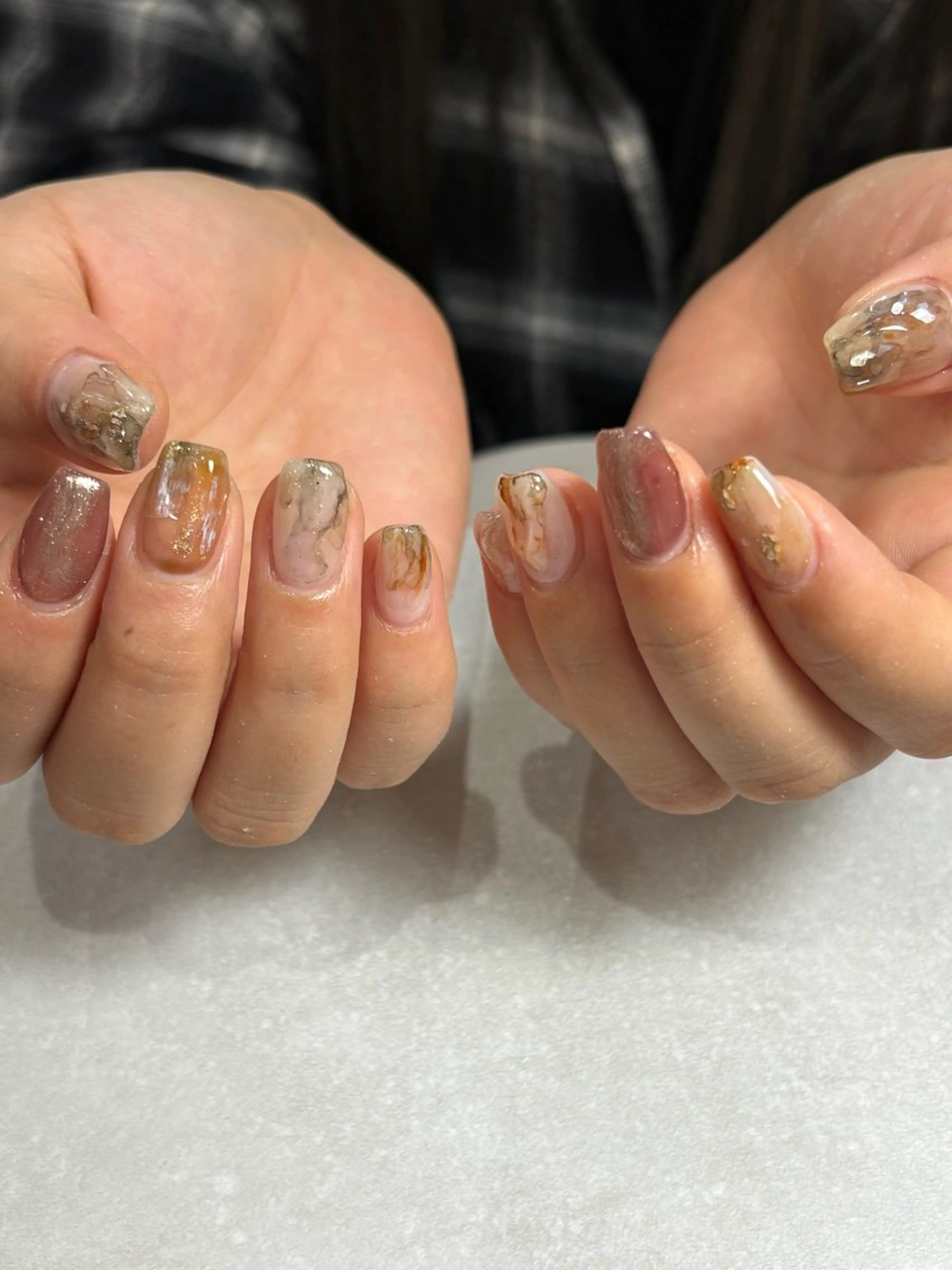 ネイル ニュアンスネイル ハンドネイル 【 Lea's 】 kaedeのネイルデザイン