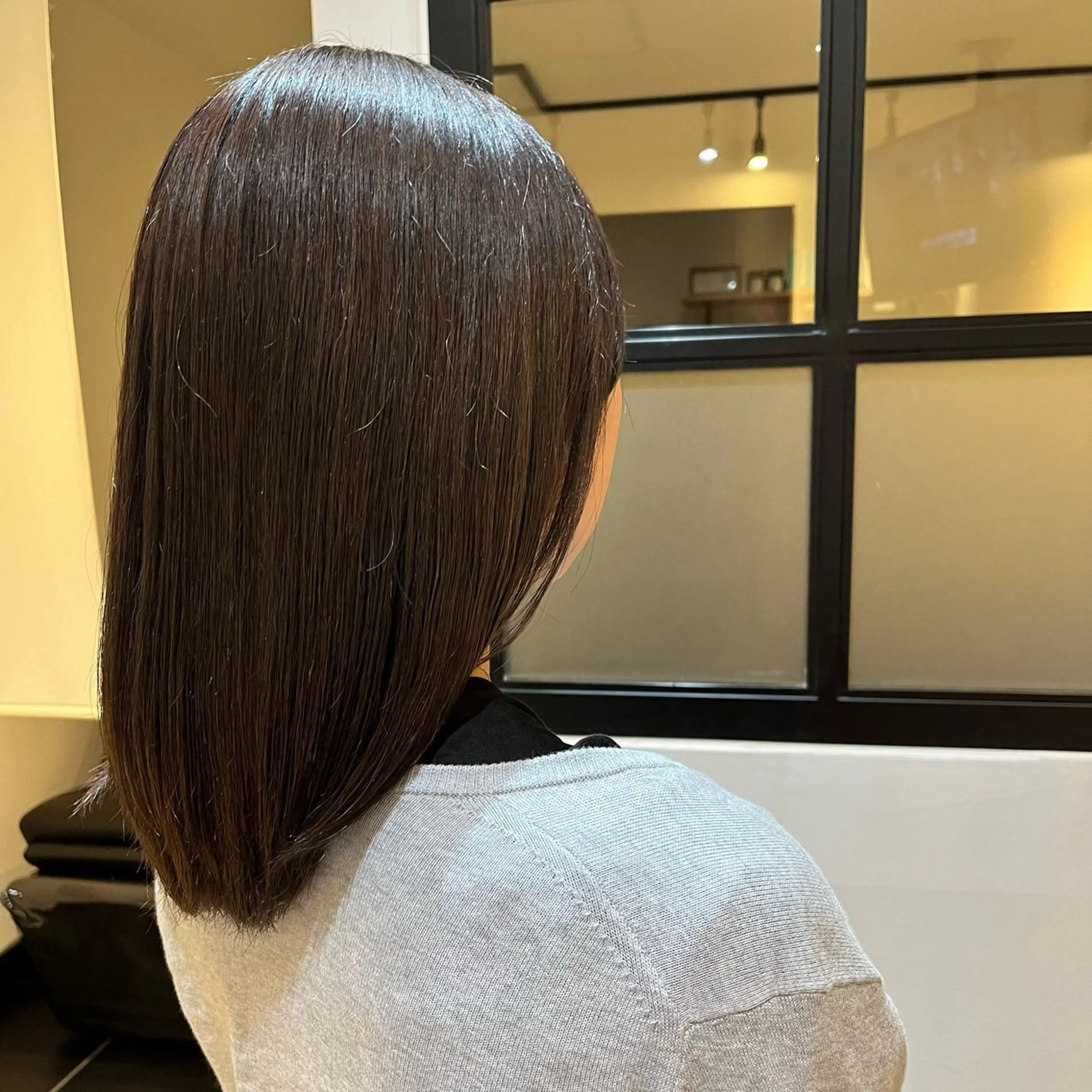 ミディアム カラー ベージュカラー オリーブベージュ ヘアカラー トリートメント Rika🎀美髪矯正 /透明感カラー🫧のヘアスタイル