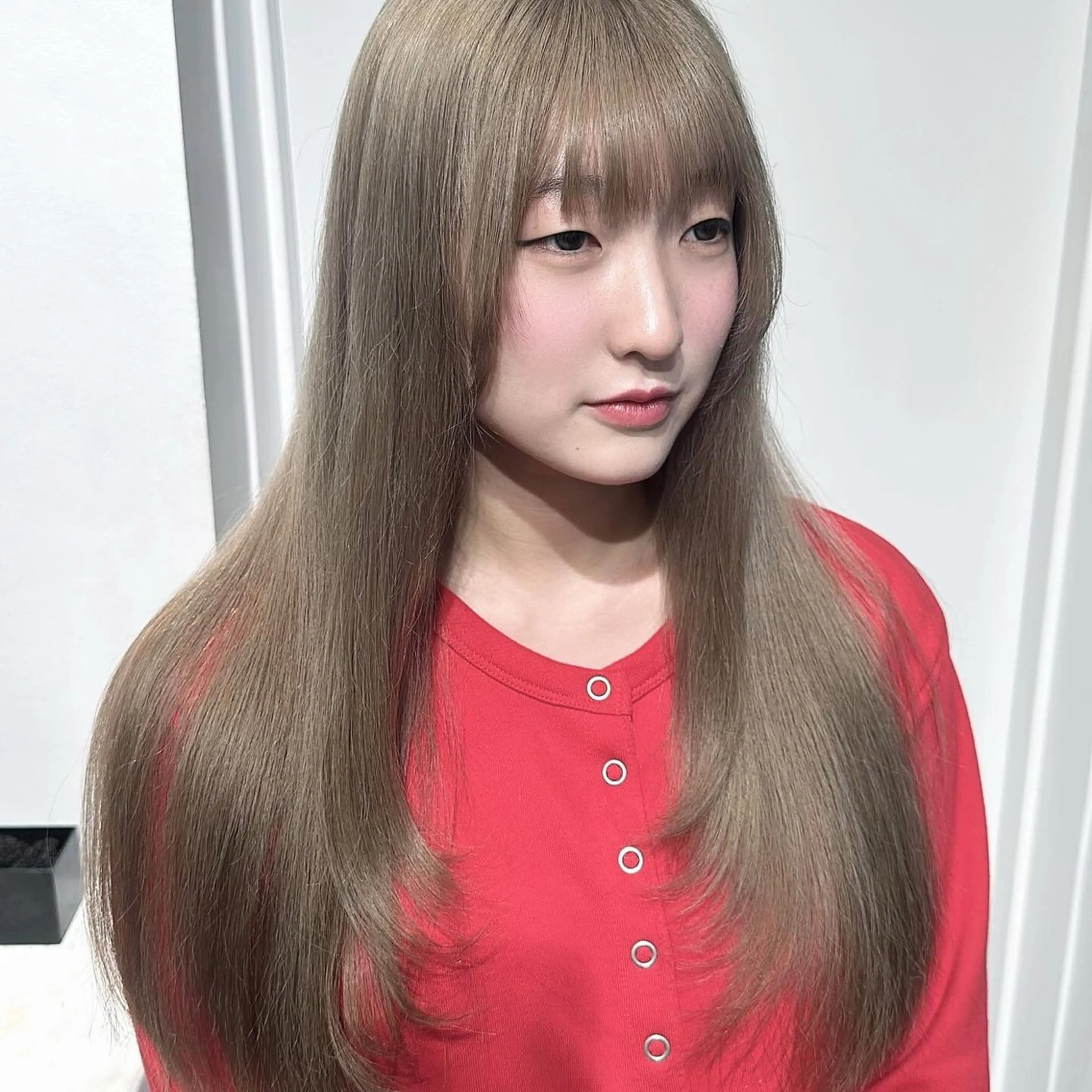 ロング カラー カット ヘアカラー 🎀ミカ/レイヤー/ 韓国ヘア/原宿🎀のヘアスタイル