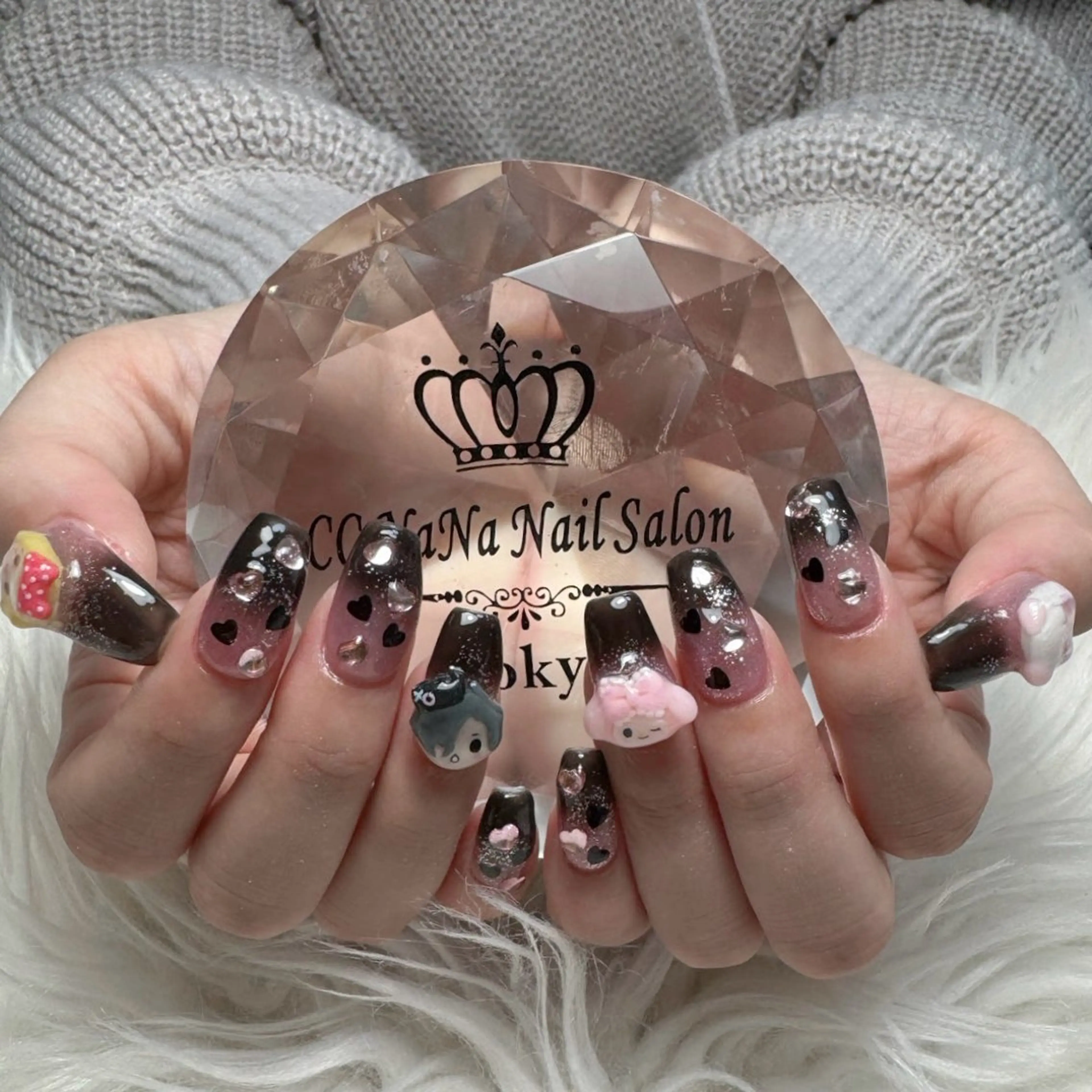 ネイル 持ち込み ハンドネイル 💎CC・NaNa 韓国風ネイル🌙Cのネイルデザイン