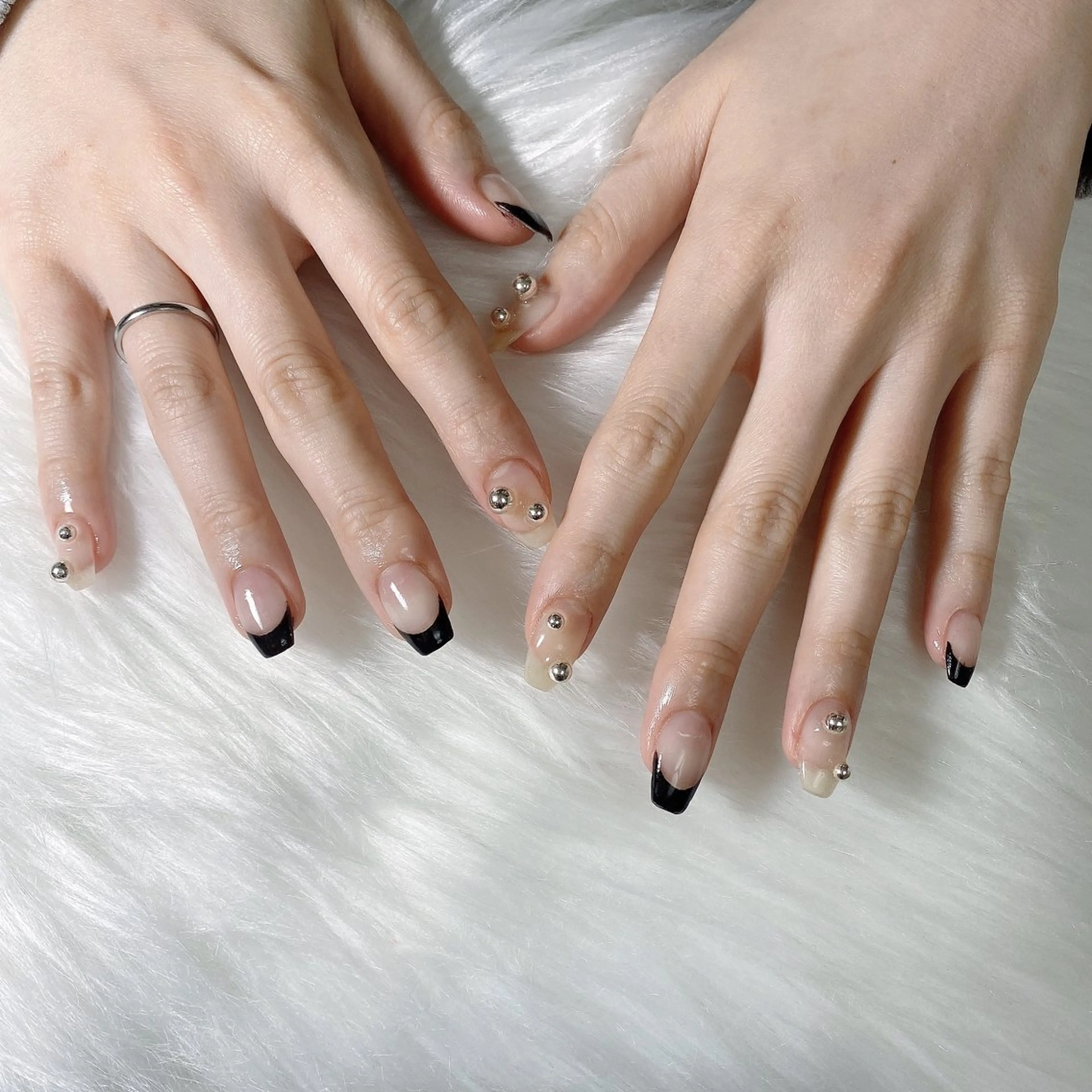 ミディアム 韓国風ヘア プライベートサロン nail miuのネイルデザイン