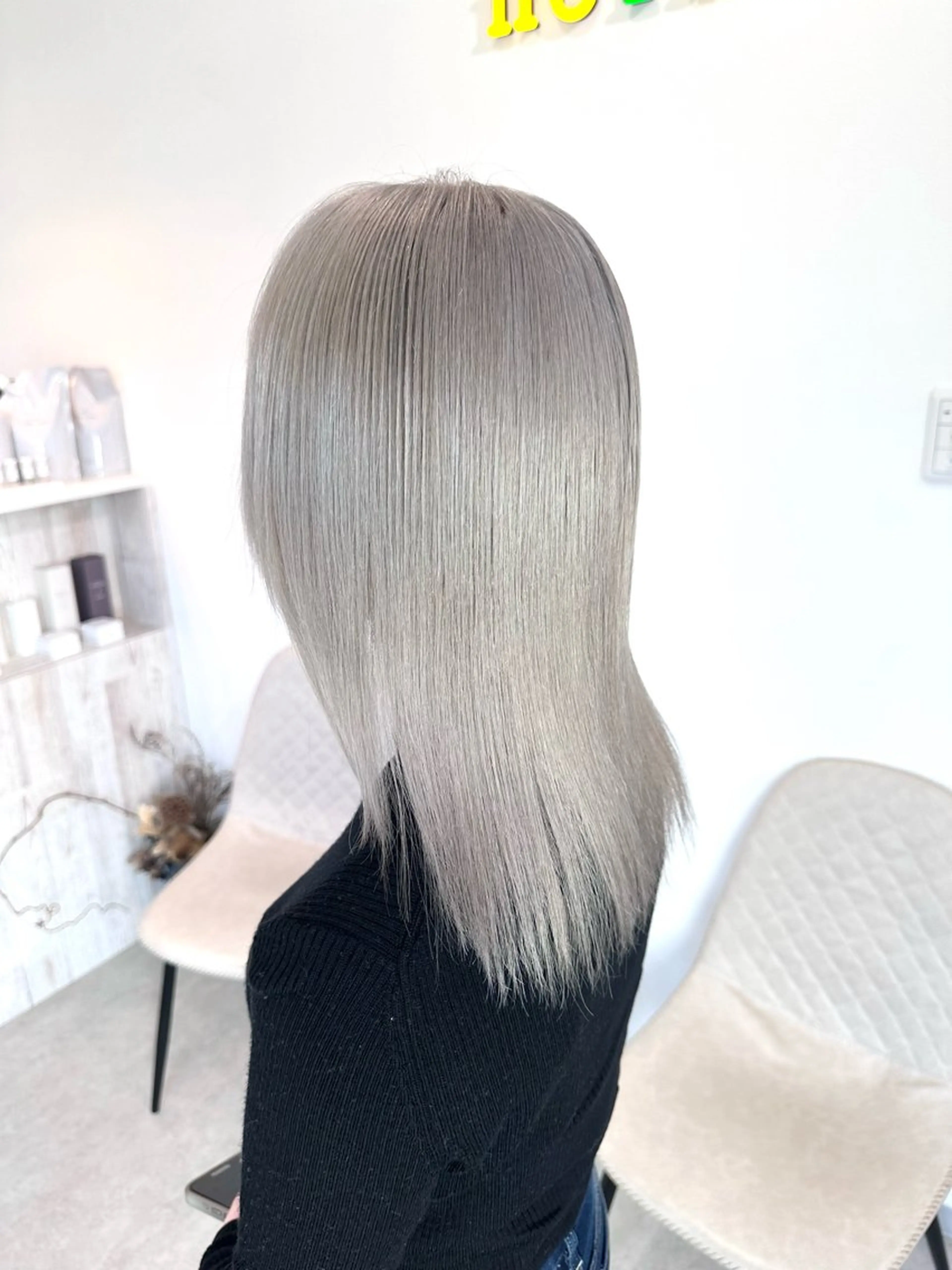 ミディアム カラー ヘアカラー 加藤 佑二のヘアスタイル