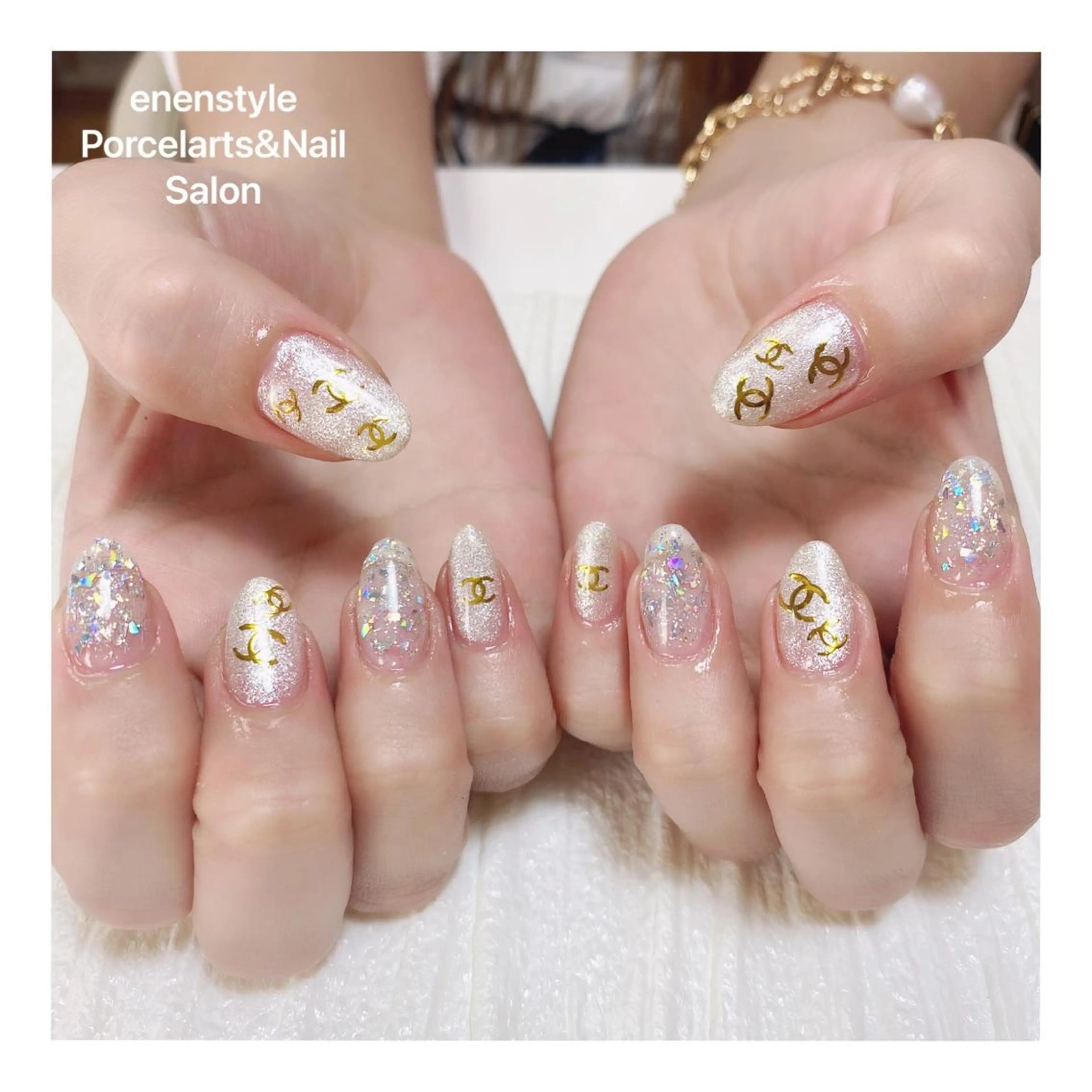 ミディアム ネイル ハンドネイル 👑enen style👑のネイルデザイン