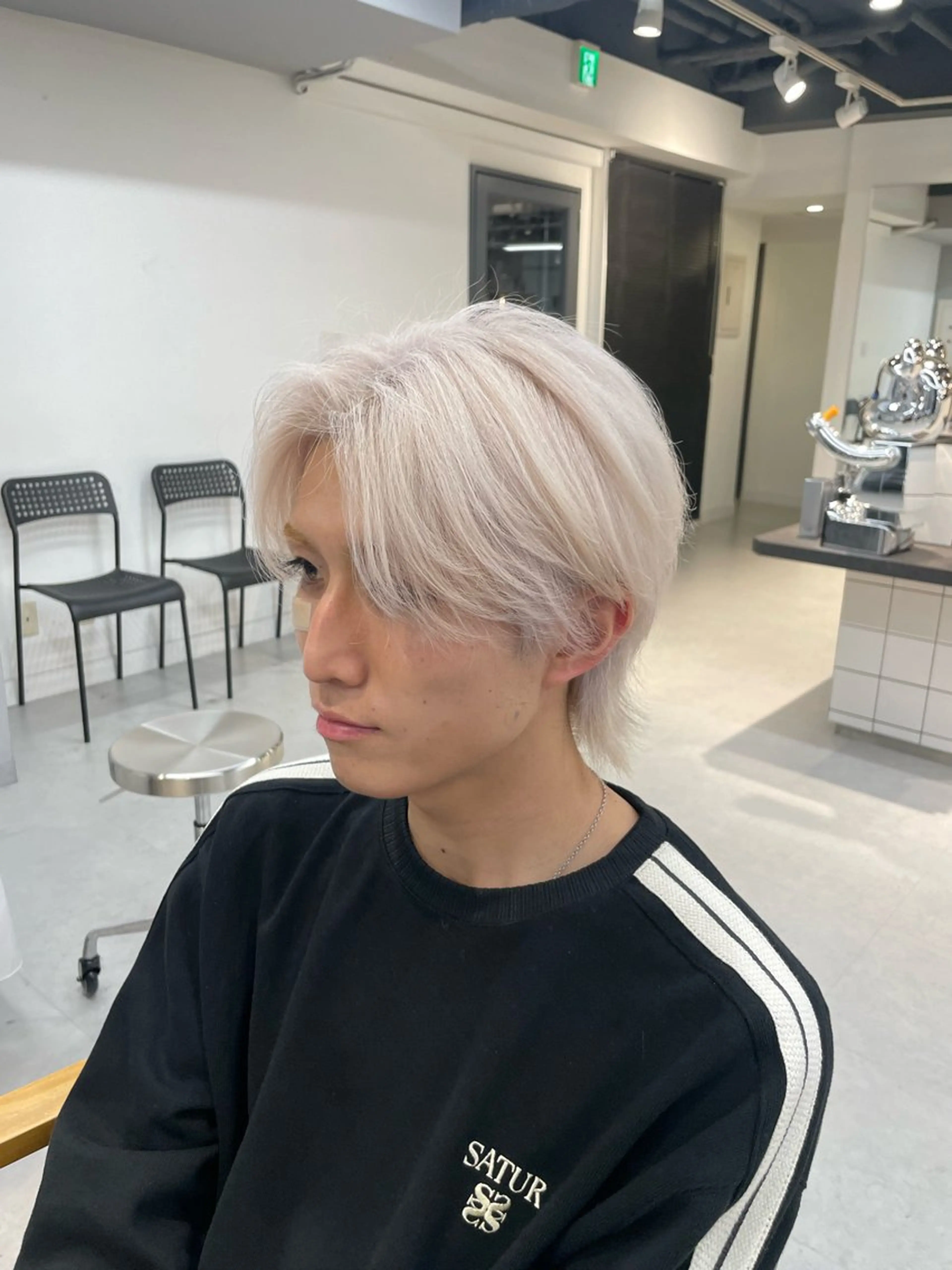 カラー メンズ メンズブリーチ ブリーチ ブロンド ホワイトブロンド ヘアカラー トリートメント ハイトーン特化/渋谷 ⚡️コースケ⚡️のヘアスタイル