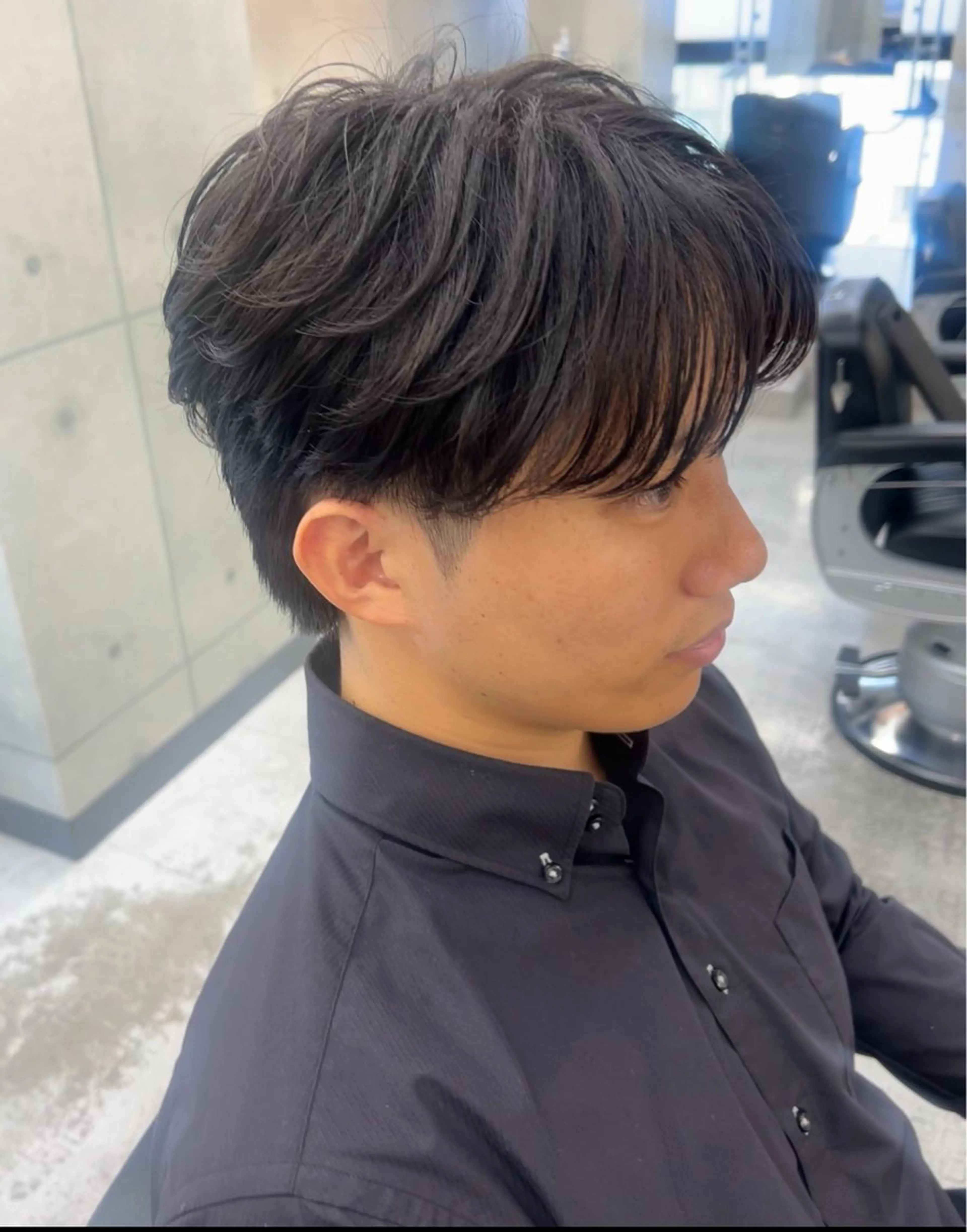 メンズカット+パーマ (ニュアンスパーマ、フェーザーパーマ、リバースパーマ)の写真