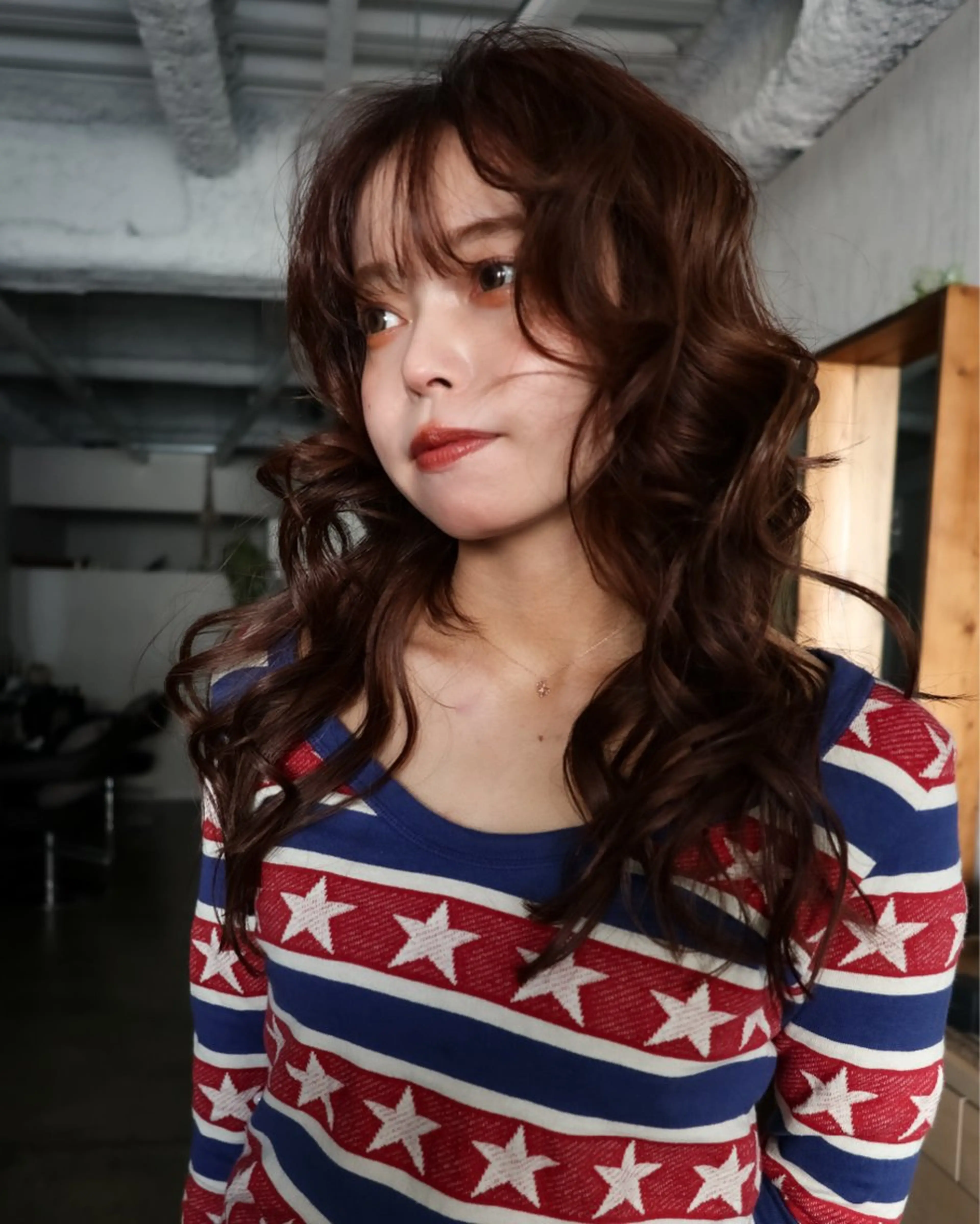 ロング ヘアカラー kiji所属・kiji NAHO/ パーマ／久屋大通のヘアスタイル