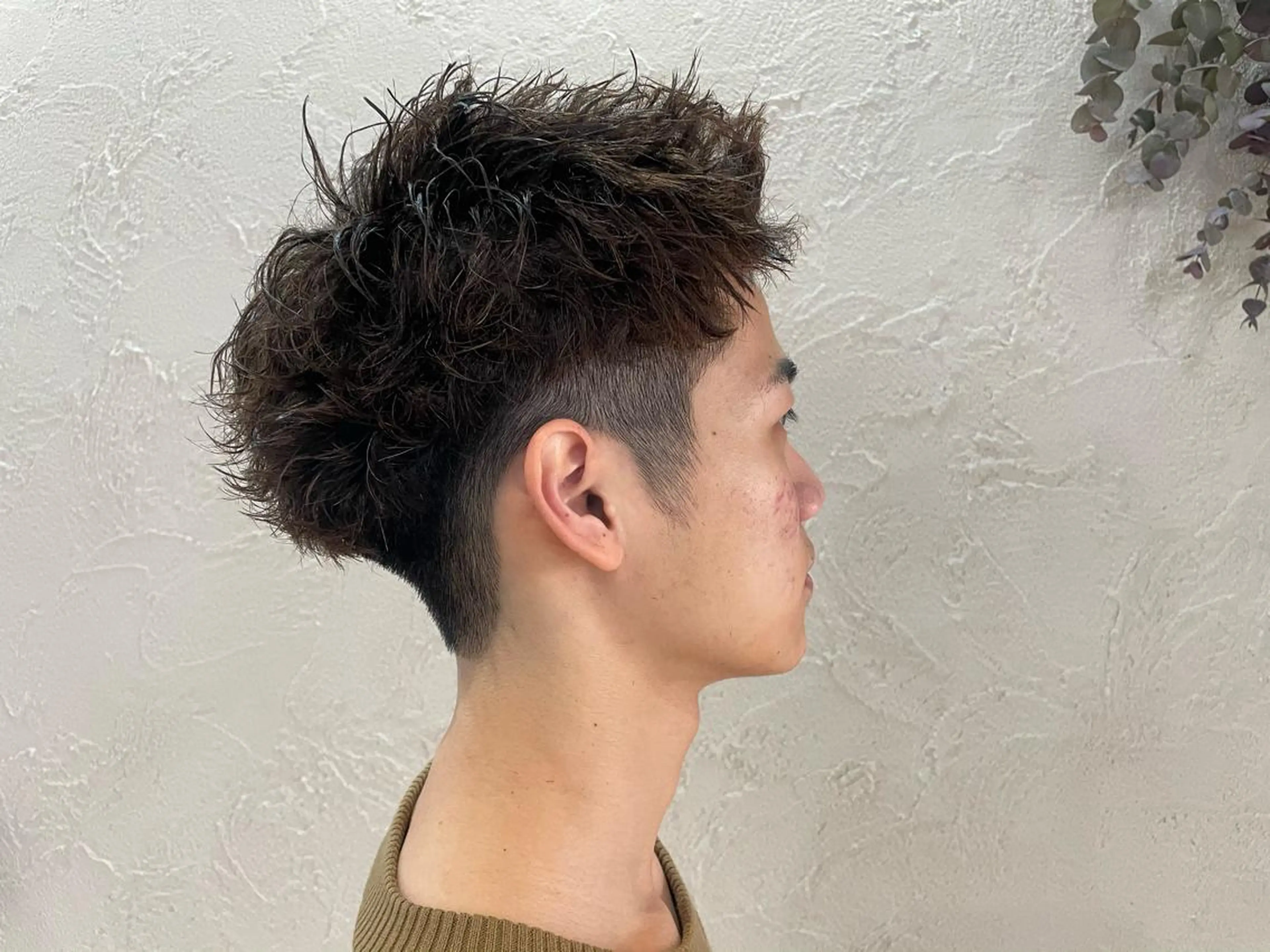 メンズ カット パーマ 盛田 修将のヘアスタイル