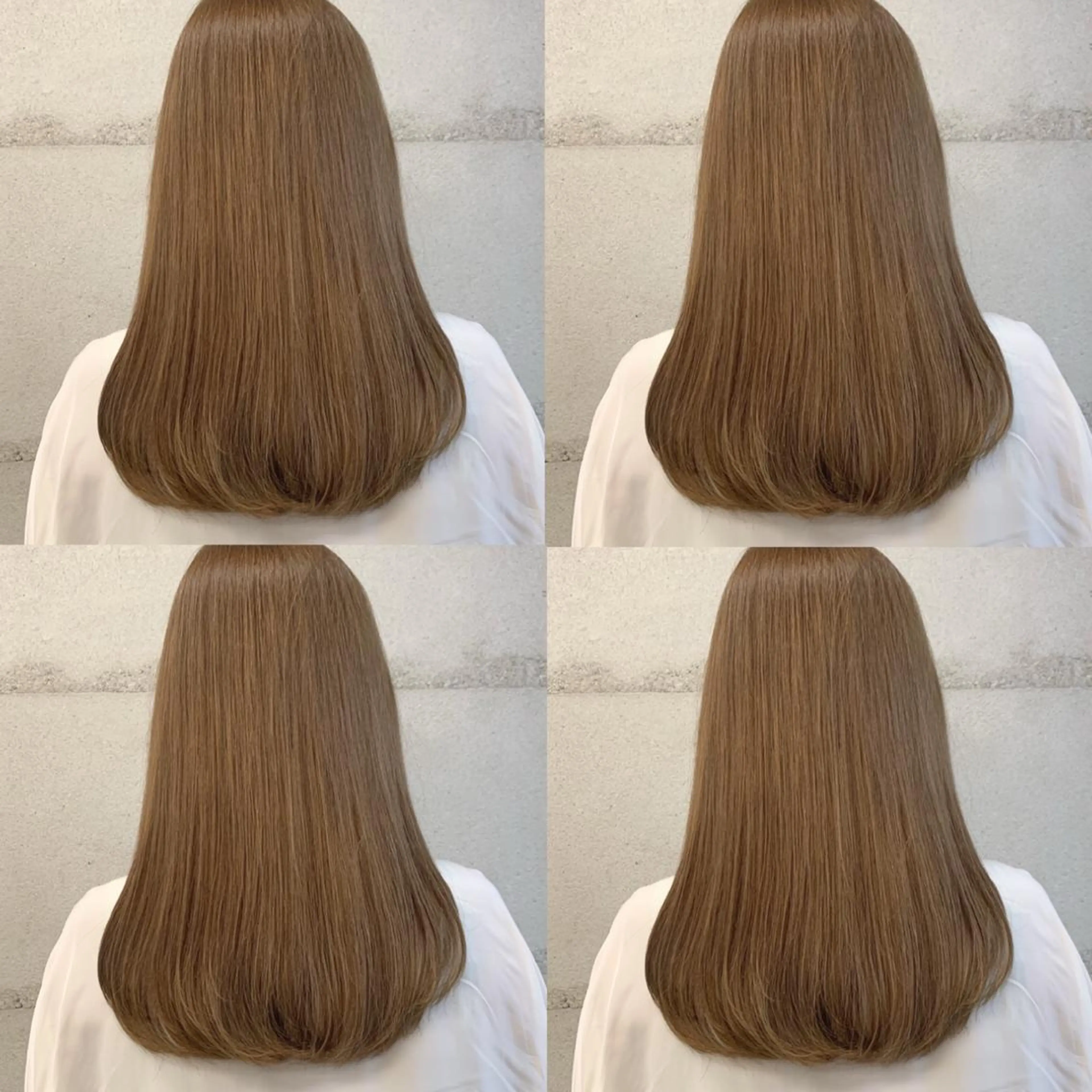 ミディアム カラー カット ヘアカラー トリートメント 透明感/オリーブ/ グレージュ/YUKAのヘアスタイル