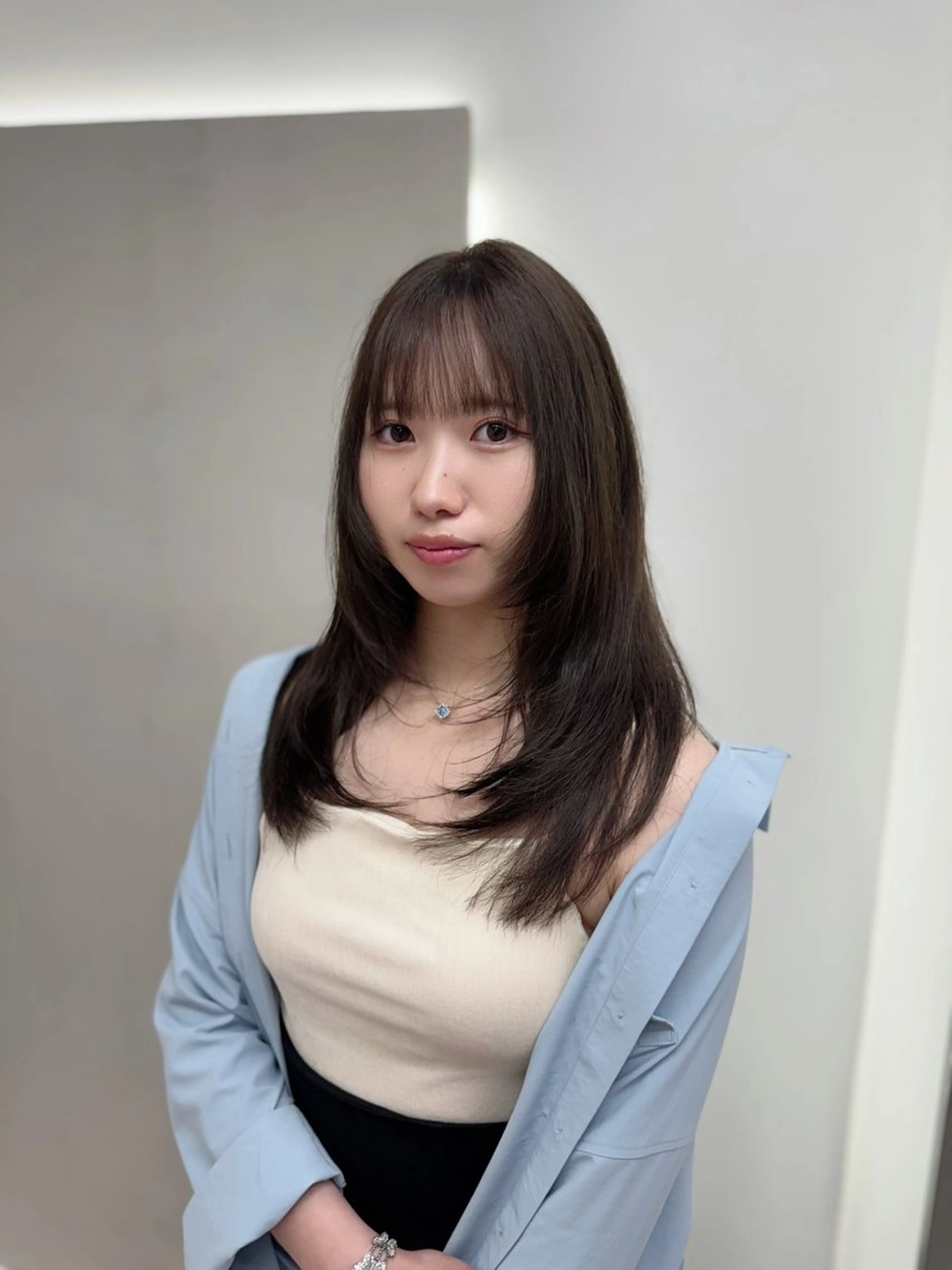 ロング カラー 🐺ウルフ/レイヤー カット/高嶋湧大のヘアスタイル