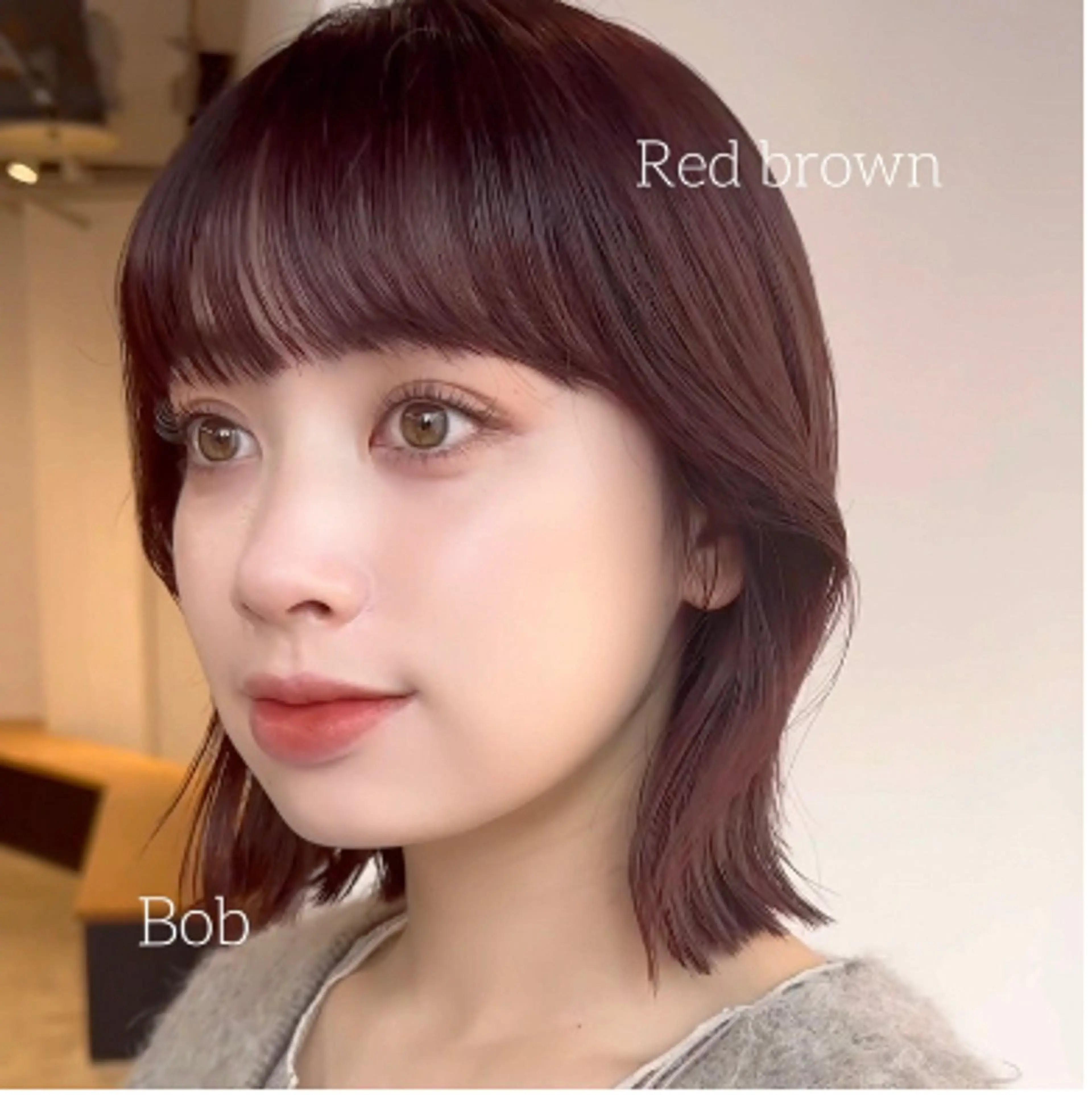 ショート 🌷モア 🌷暖色カラー・ボブのヘアスタイル