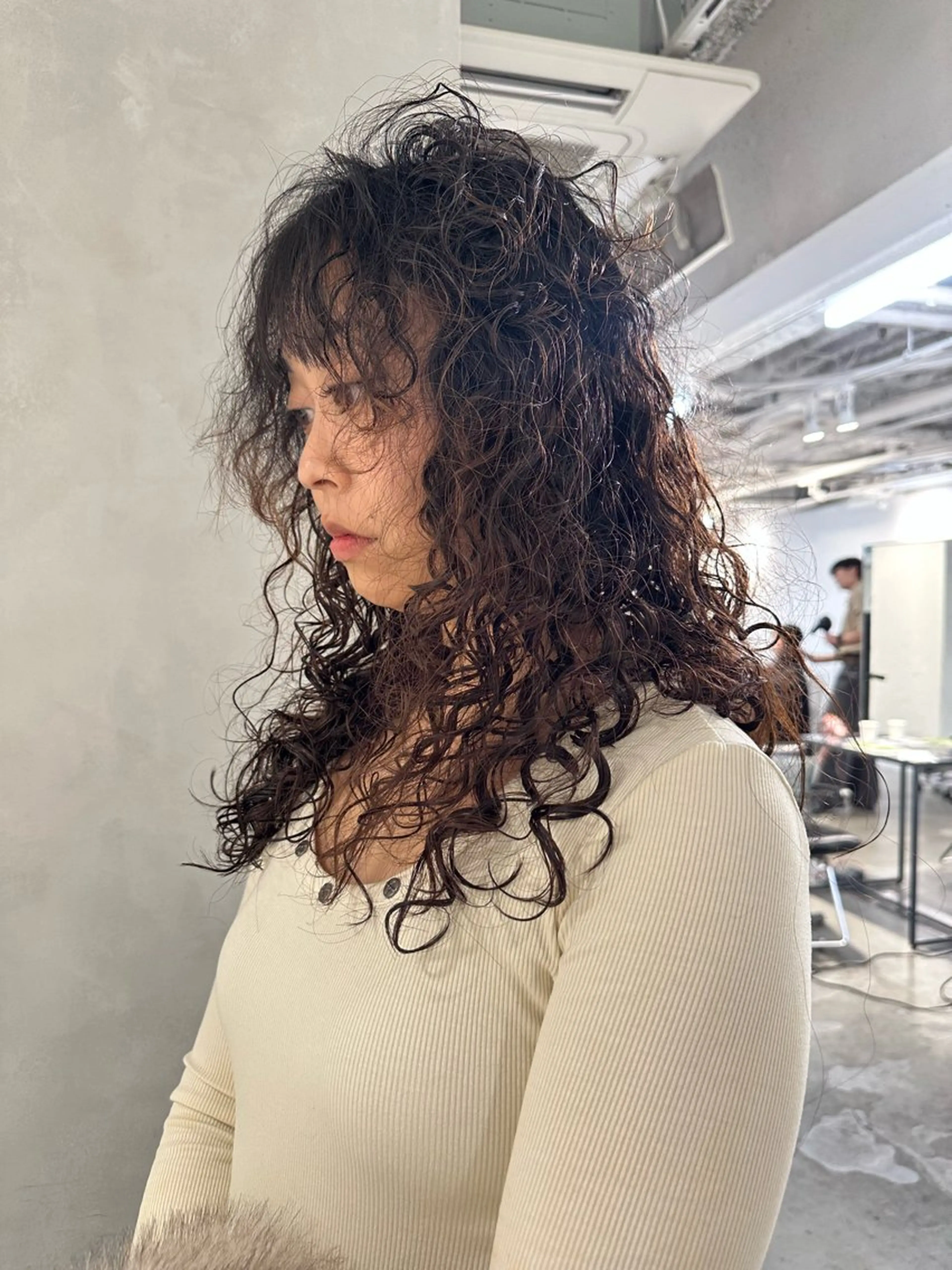 ロング カット パーマ remi ボブレイヤー／パーマのヘアスタイル