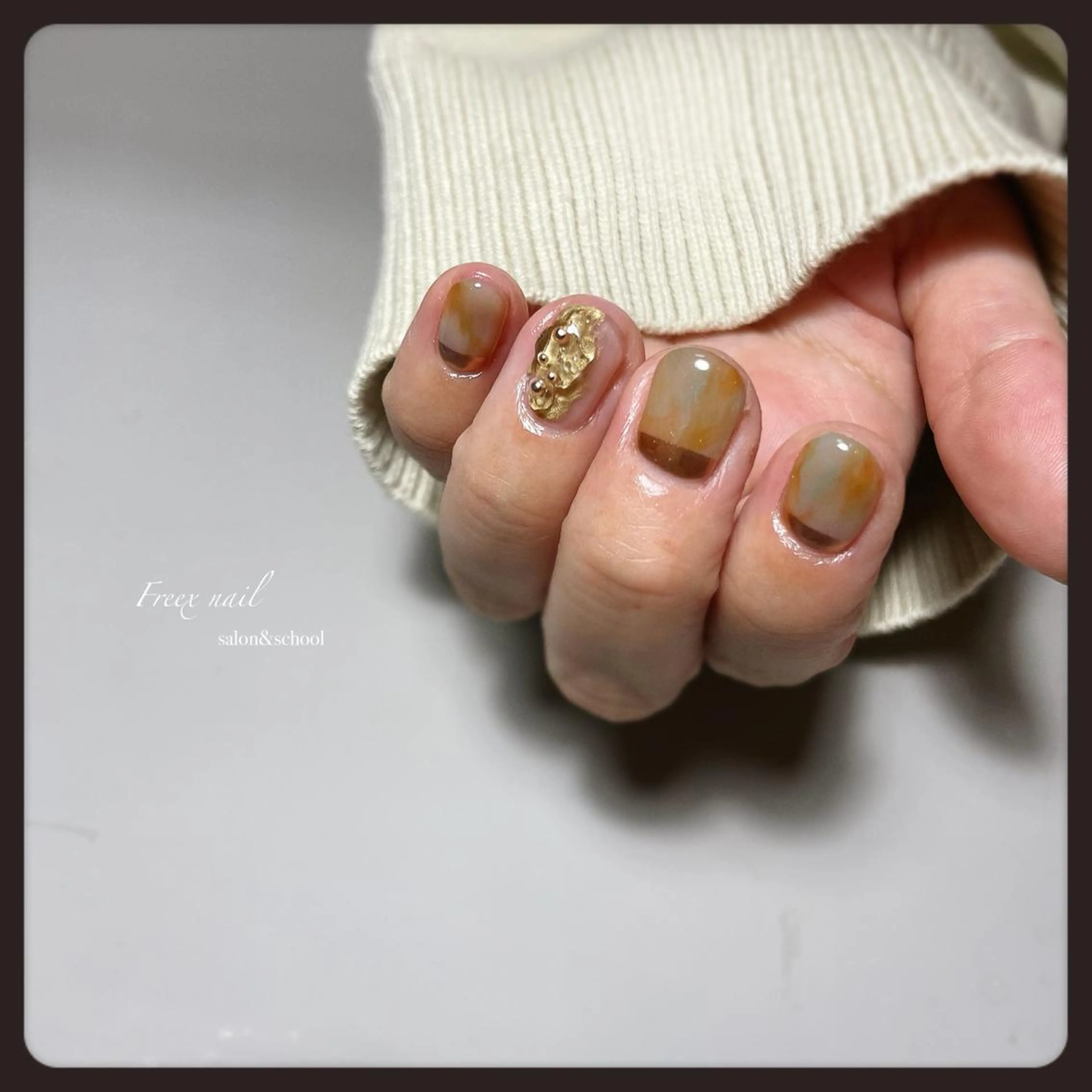 ネイル ニュアンスネイル ハンドネイル ハンドケア freex nail /ニュアンス/個性派のネイルデザイン