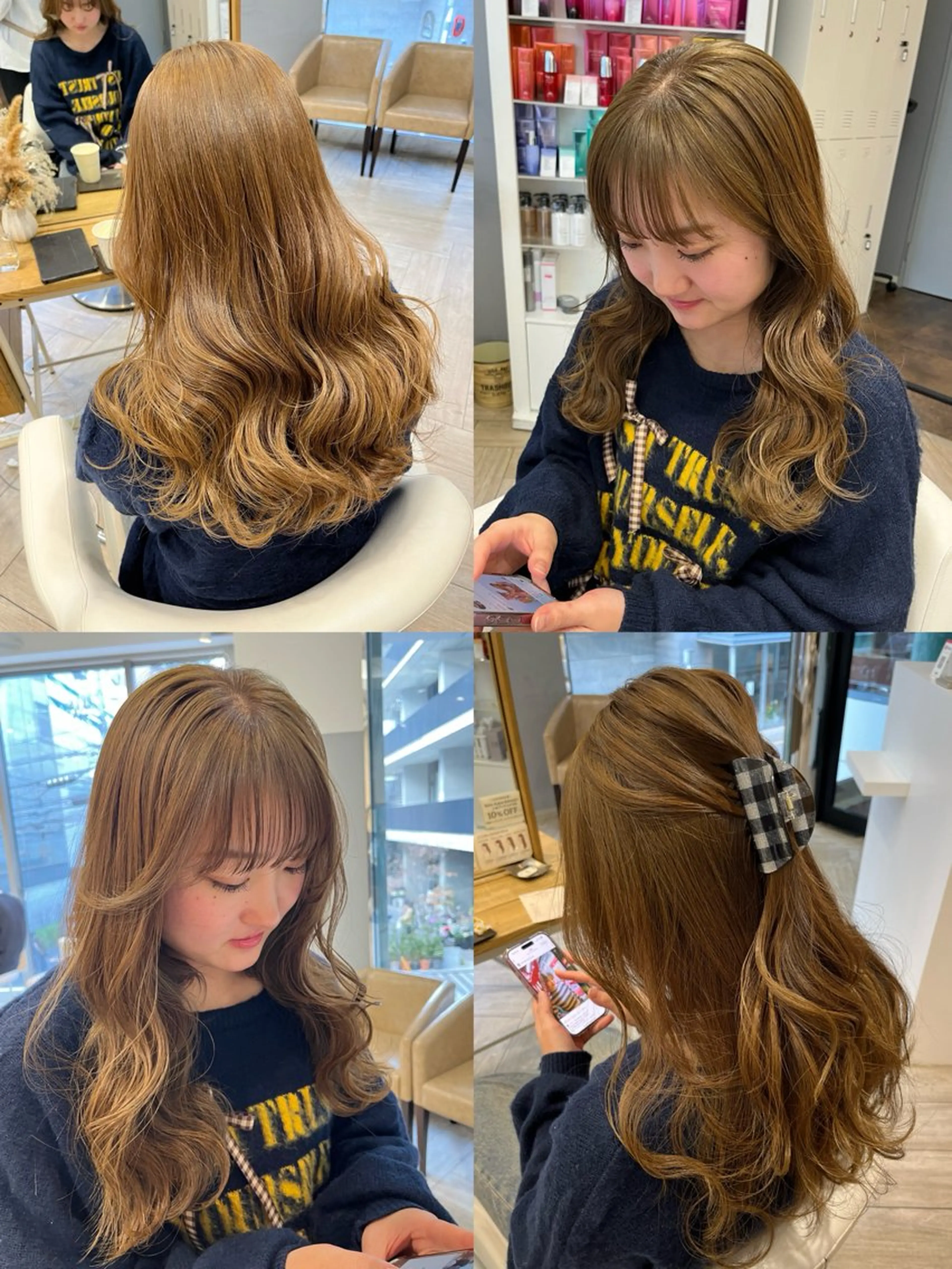 ロング カラー ブリーチ ダブルカラー ブリーチなしカラー カット ヘアカラー トリートメント AVANCE. chisatoのヘアスタイル