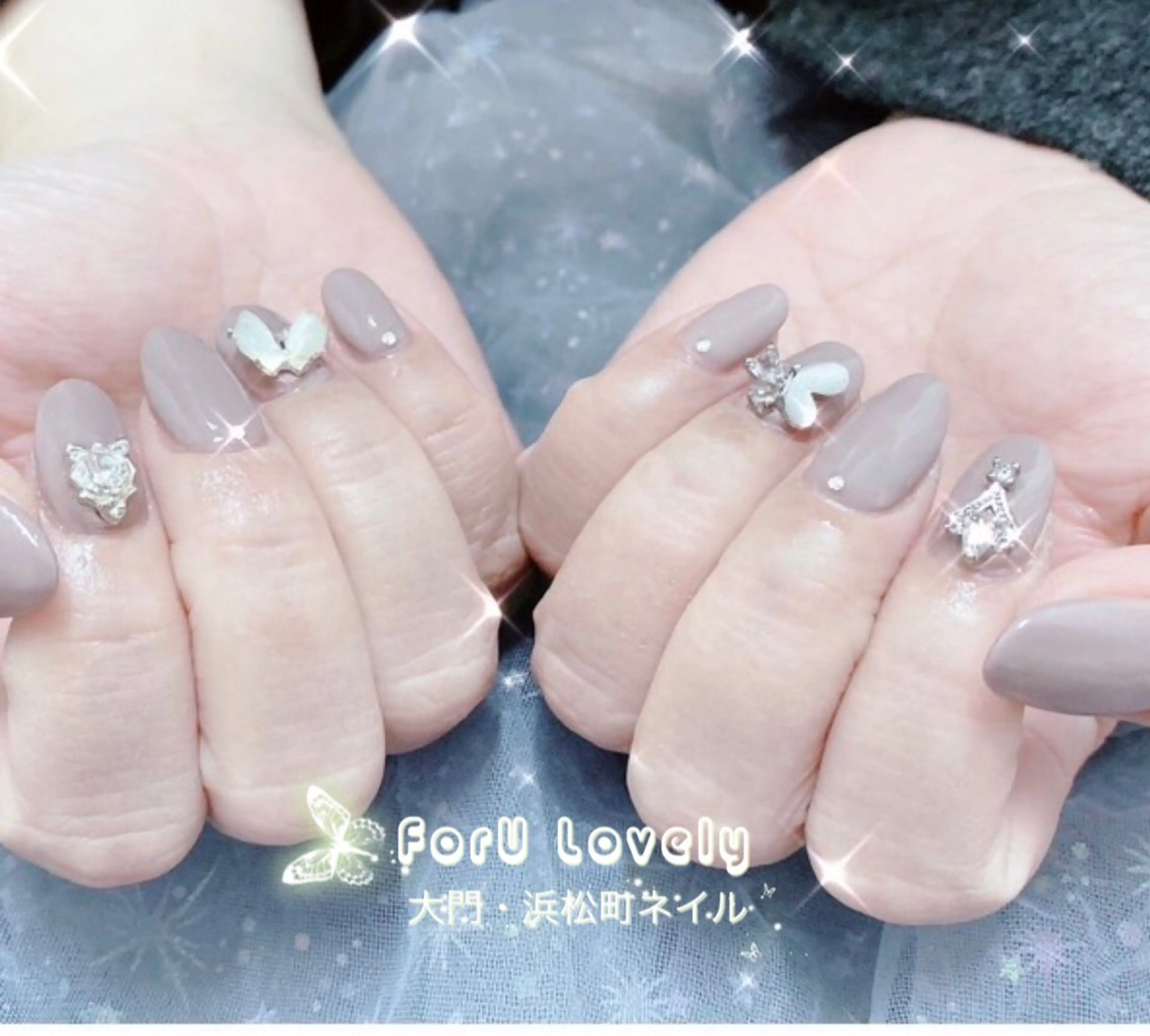 ネイル フットネイル フレンチネイル ジェルネイル ガラスフレンチ ハート ハンドネイル ハンドケア 大門浜松町 ネイルのネイルデザイン