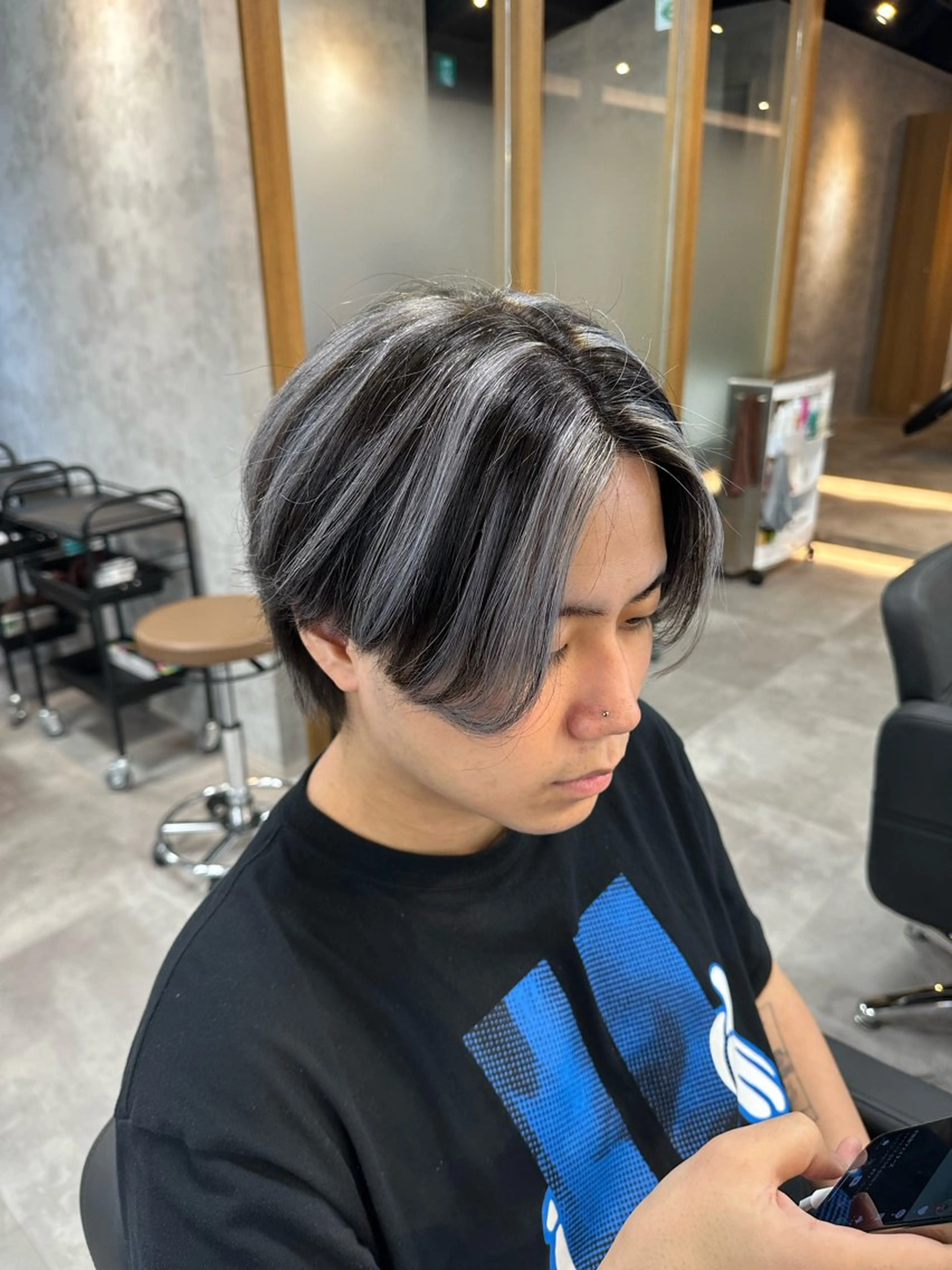 【メンズ限定】カット+シルバーハイライト⚡️の写真