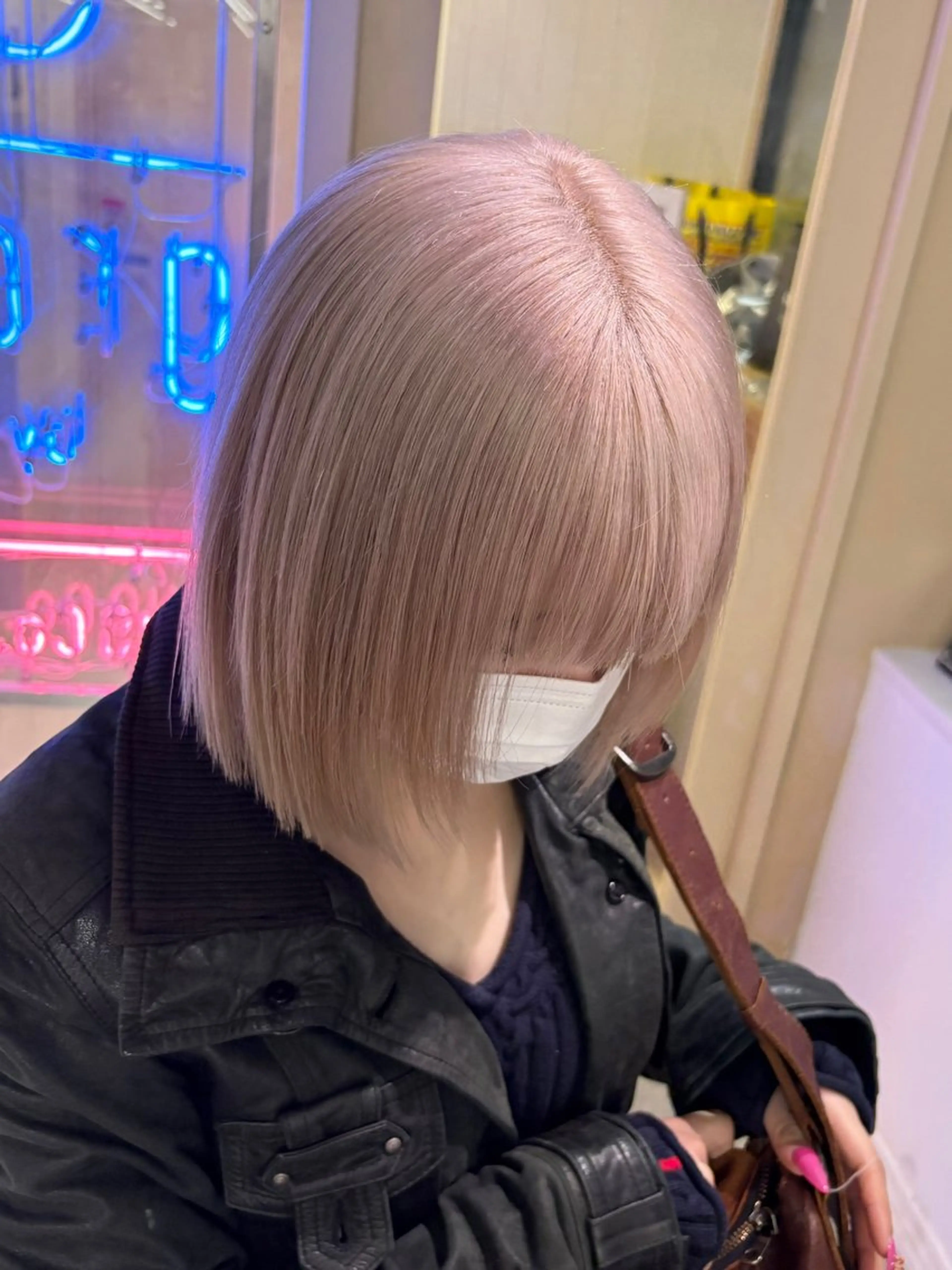 ミディアム ヘアカラー ハイトーン/エクステ 🫧minamiのヘアスタイル