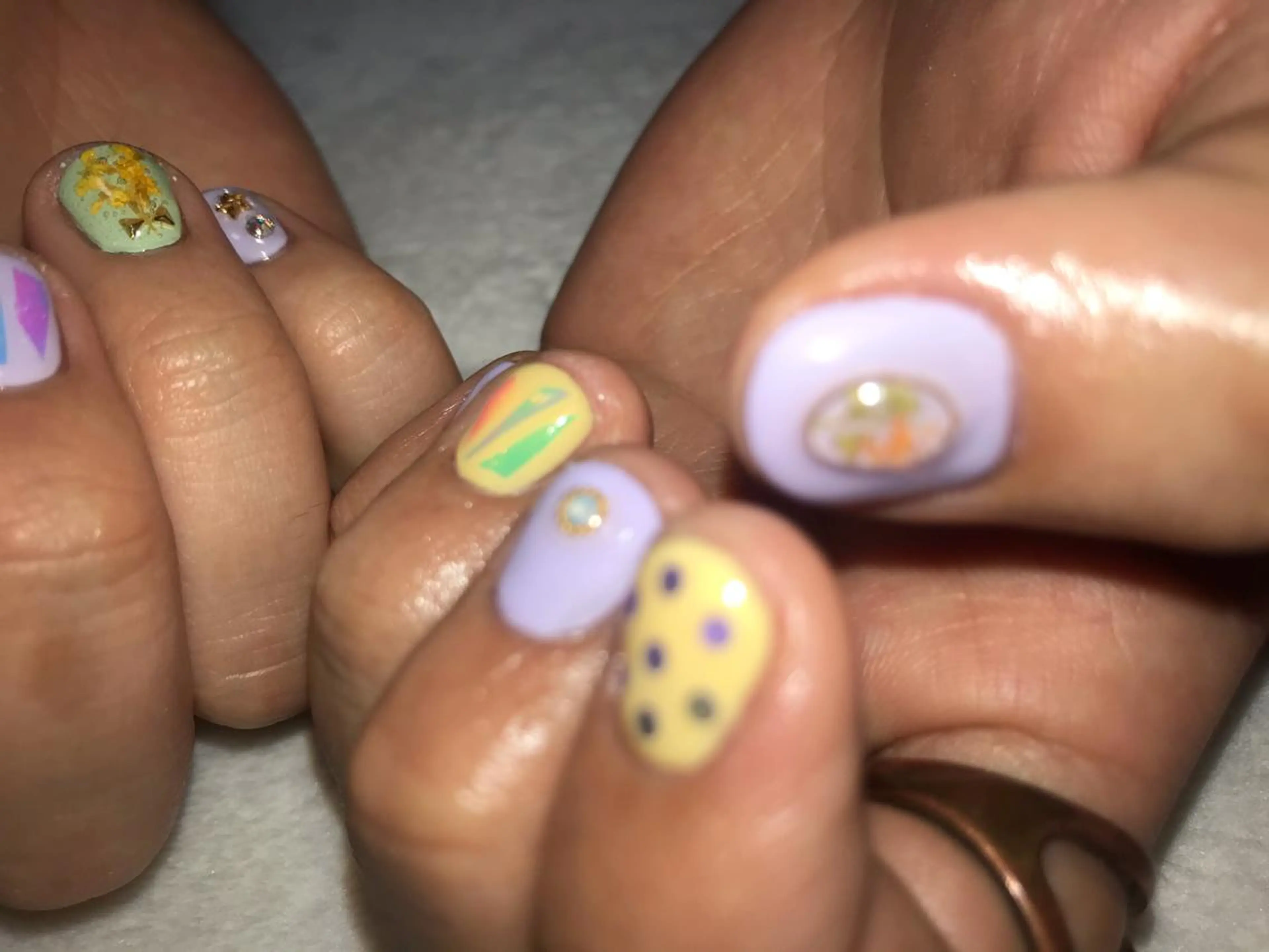 ネイル 透明感カラー・ 髪質改善🩵イケダのヘアスタイル