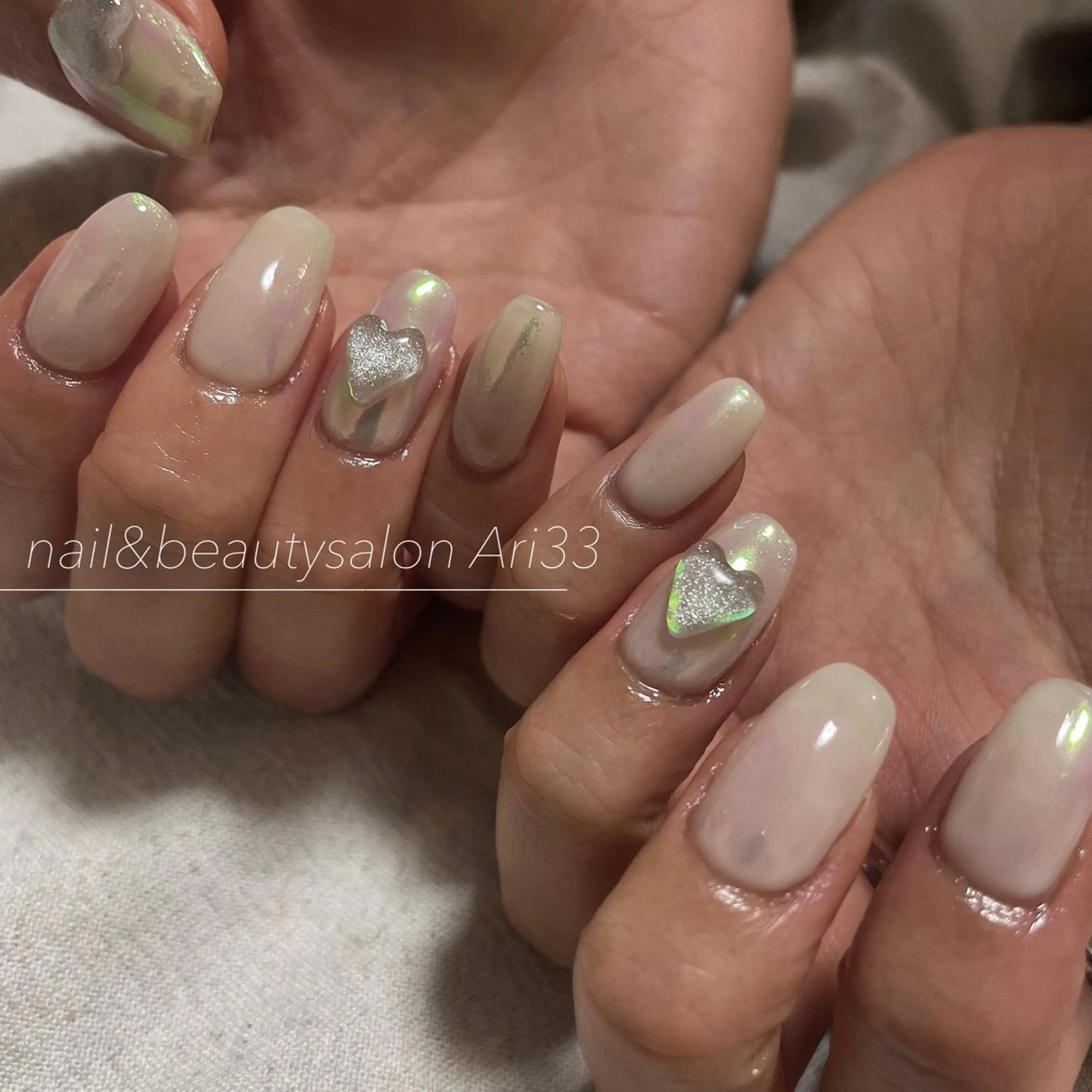 ネイル ニュアンスネイル ハンドネイル プライベートサロン Ari33nailのネイルデザイン