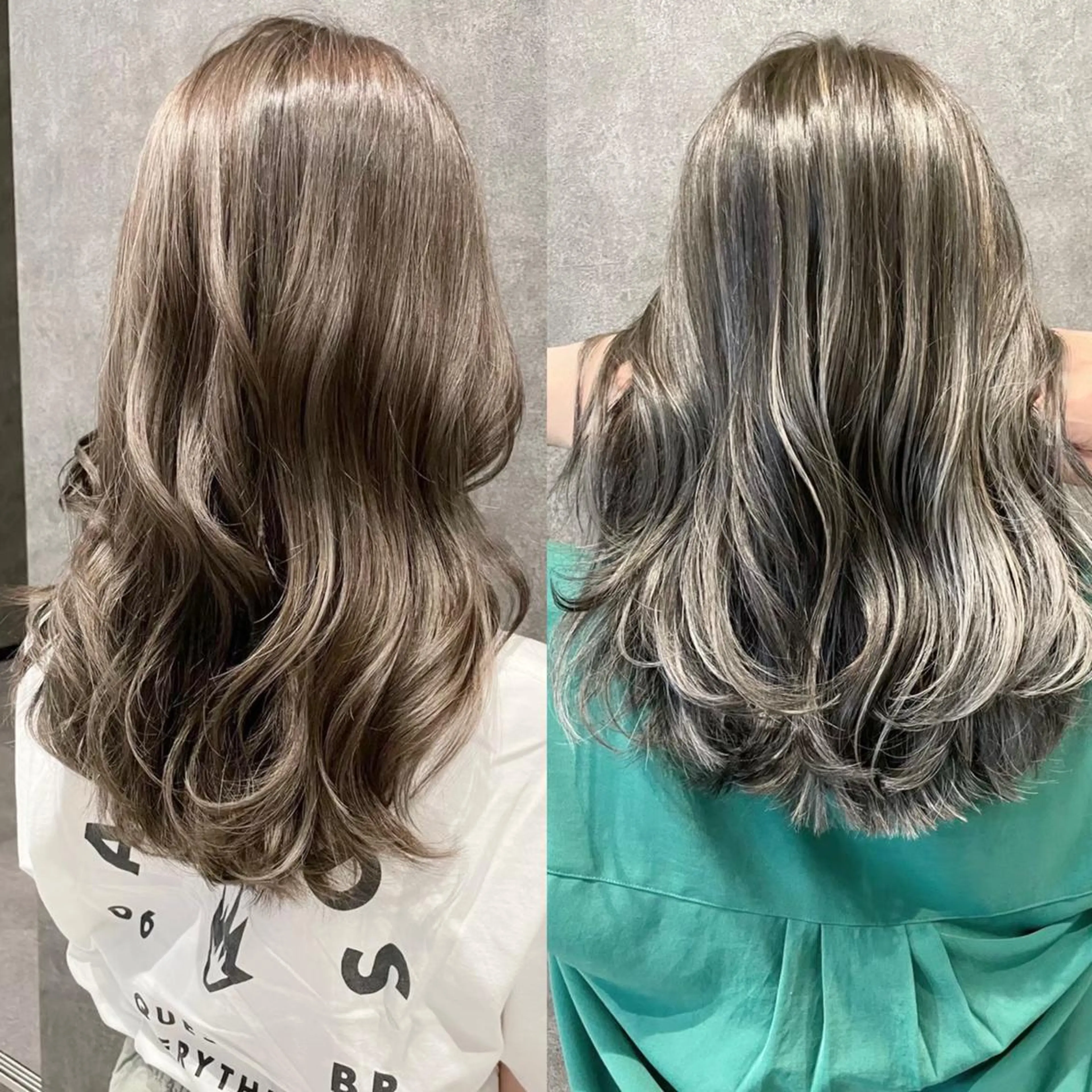 セミロング 似合わせカット カット ヘアカラー トリートメント ＿WHITE鳳店 アンダーバーホワイトのヘアスタイル