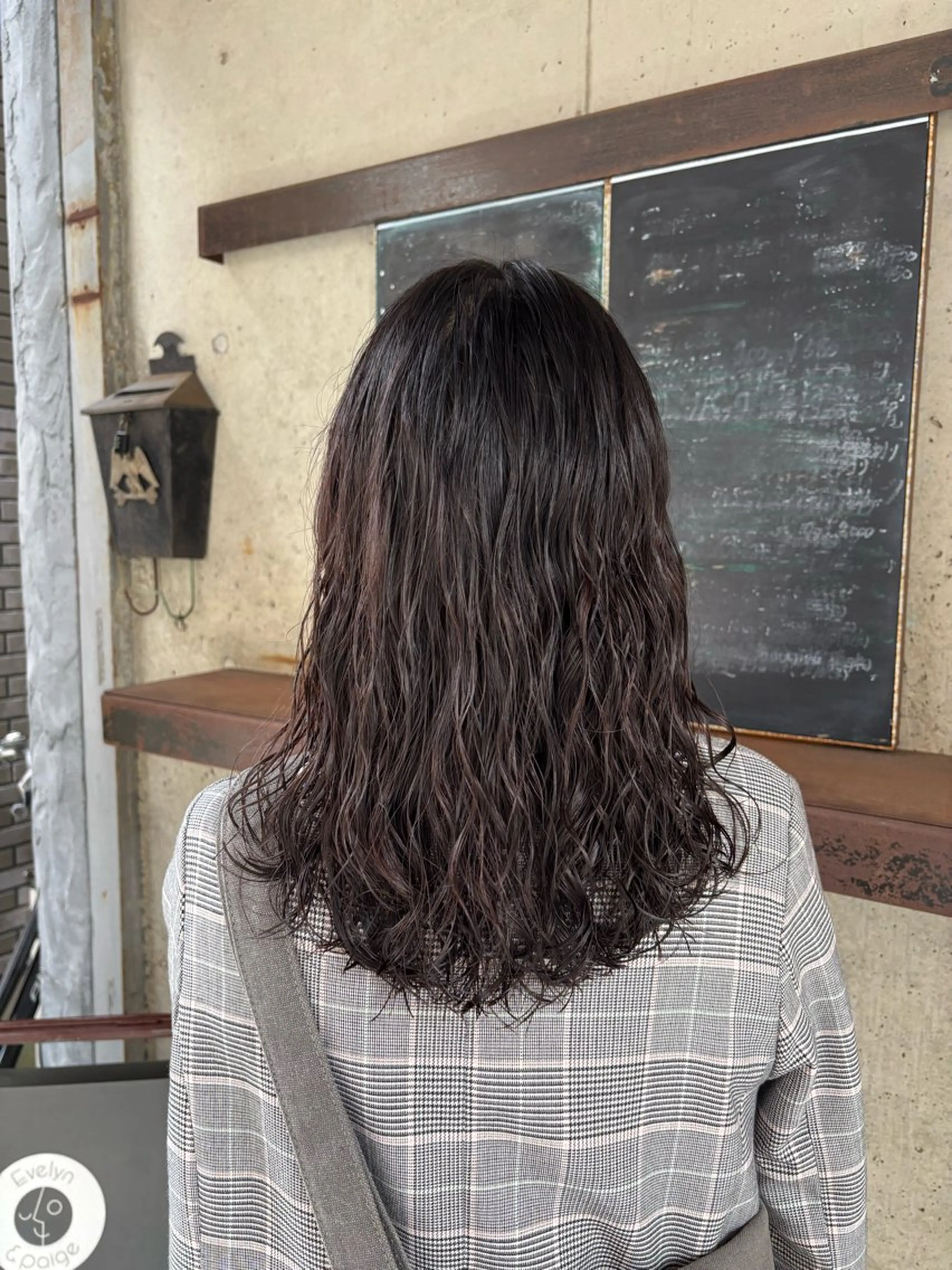 セミロング パーマ セミロングパーマ ニュアンスパーマ カット トリートメント 水原波津輝/ボブ /ニュアンスパーマのヘアスタイル