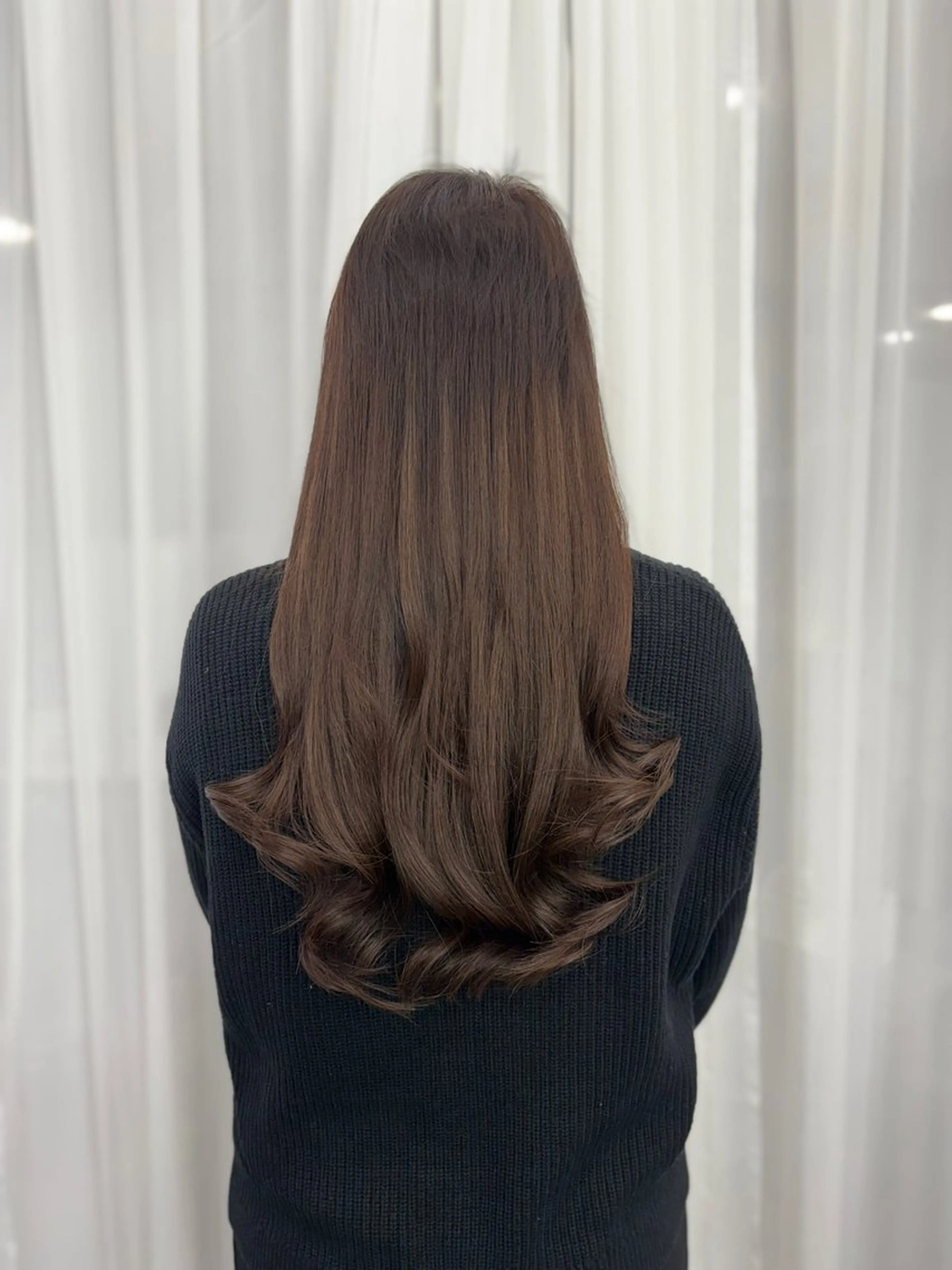 ロング エクステ 韓国風ヘア チョイ  インセイのヘアスタイル