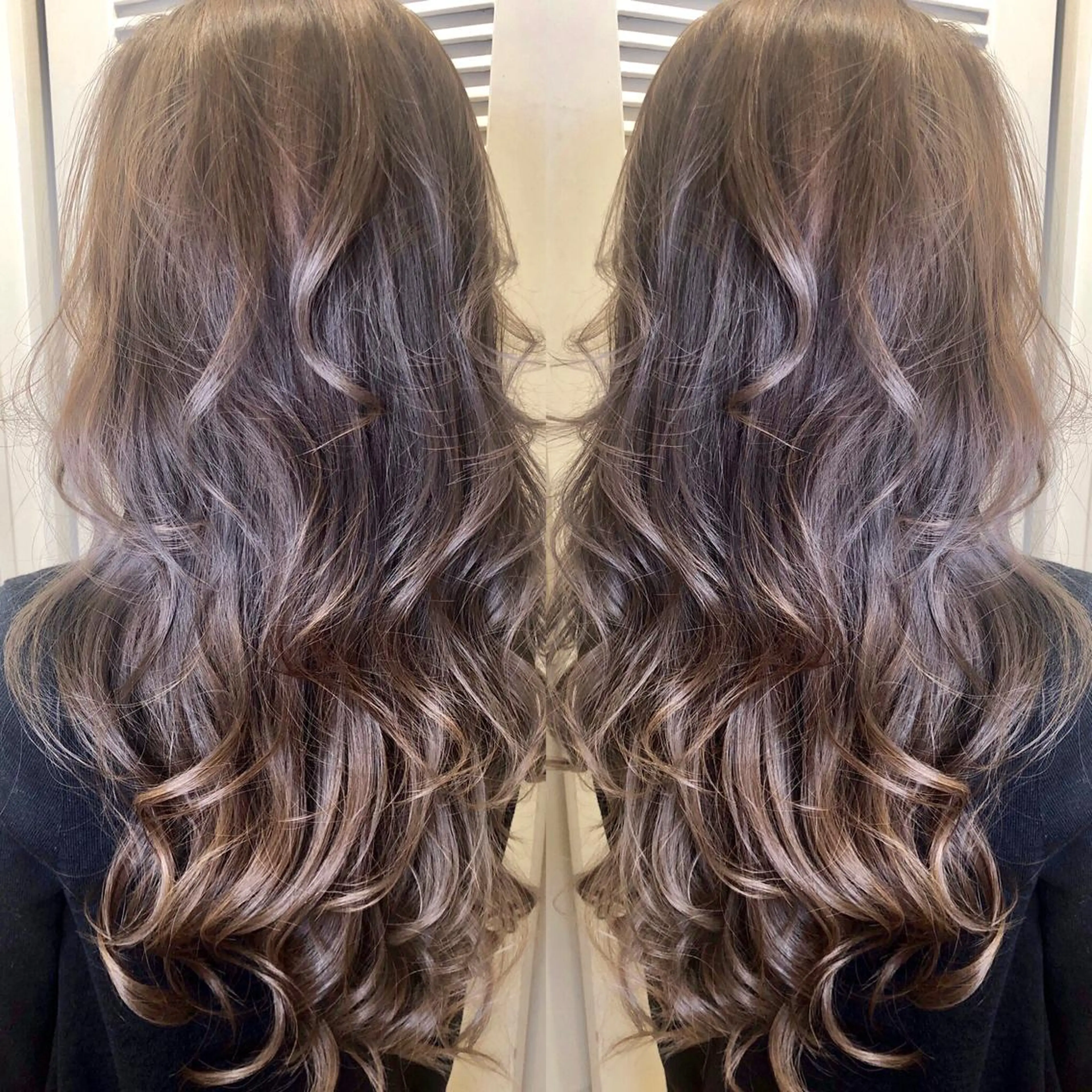 ロング カット ヘアカラー 南都 良太のヘアスタイル