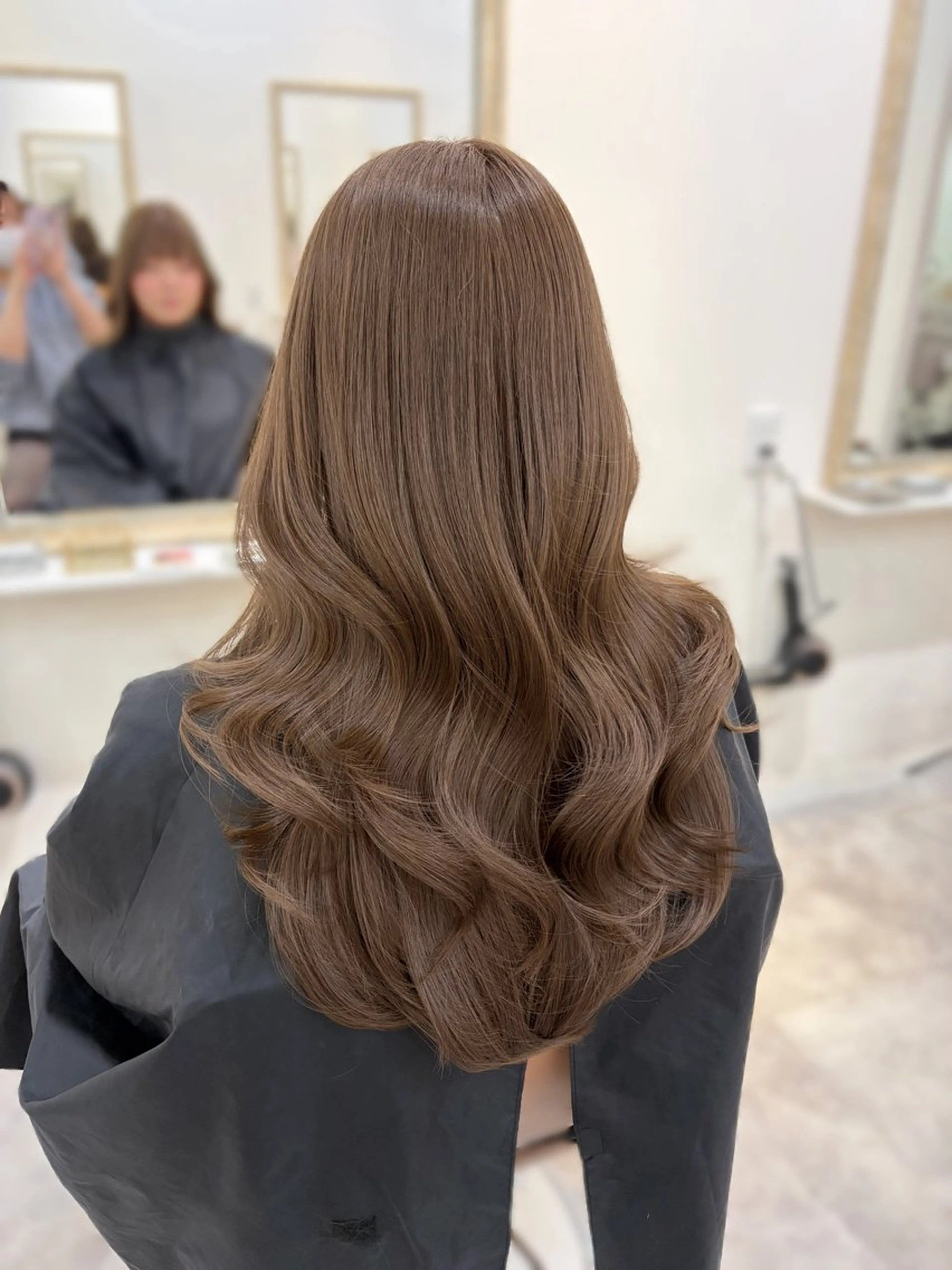 ロング カット ヘアカラー トレンド韓国モテヘア Natsuki🌛のヘアスタイル