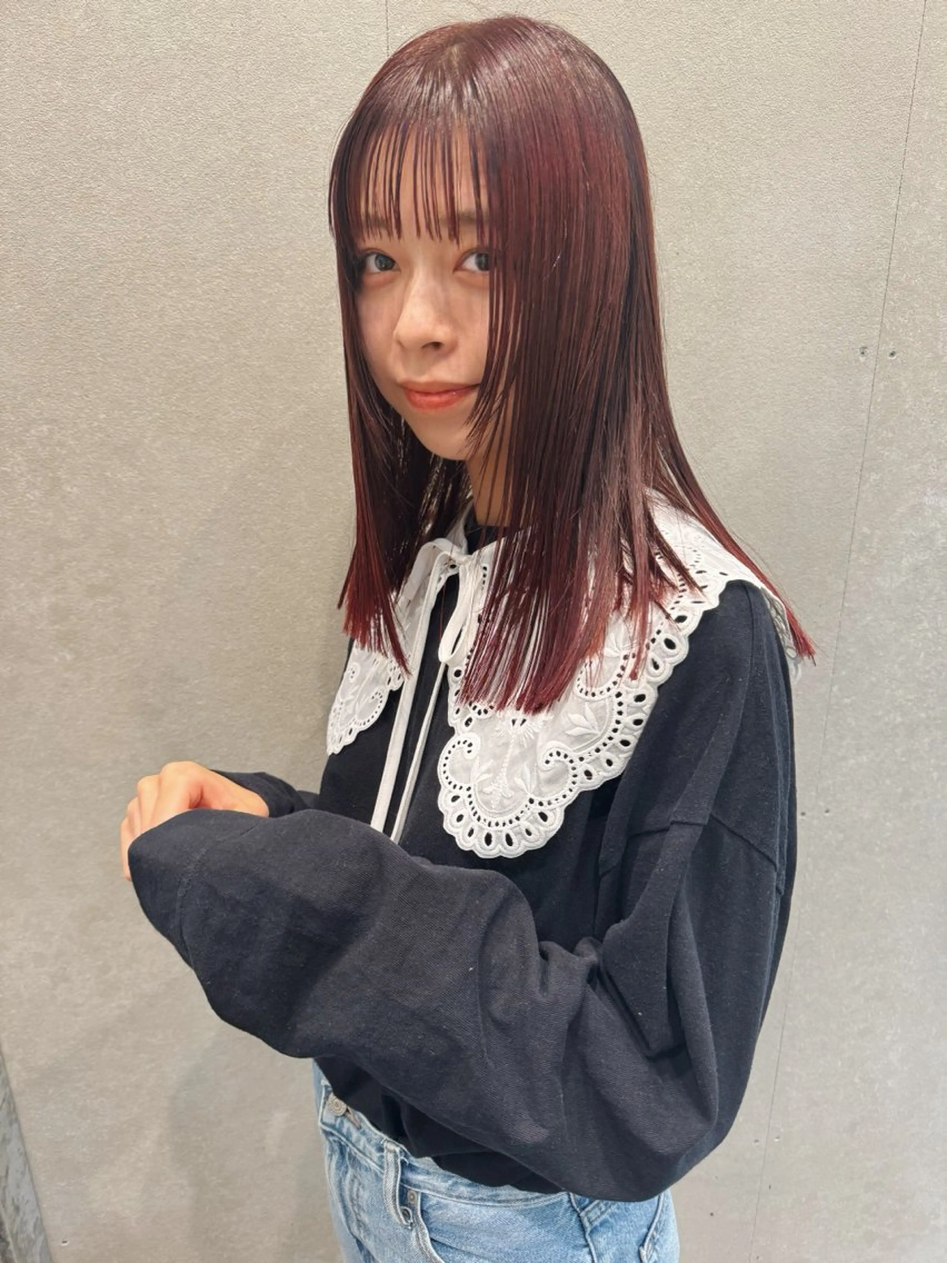 ミディアム カラー ダブルカラー ヘアカラー トリートメント センスをお届けします 大谷将生infpのヘアスタイル