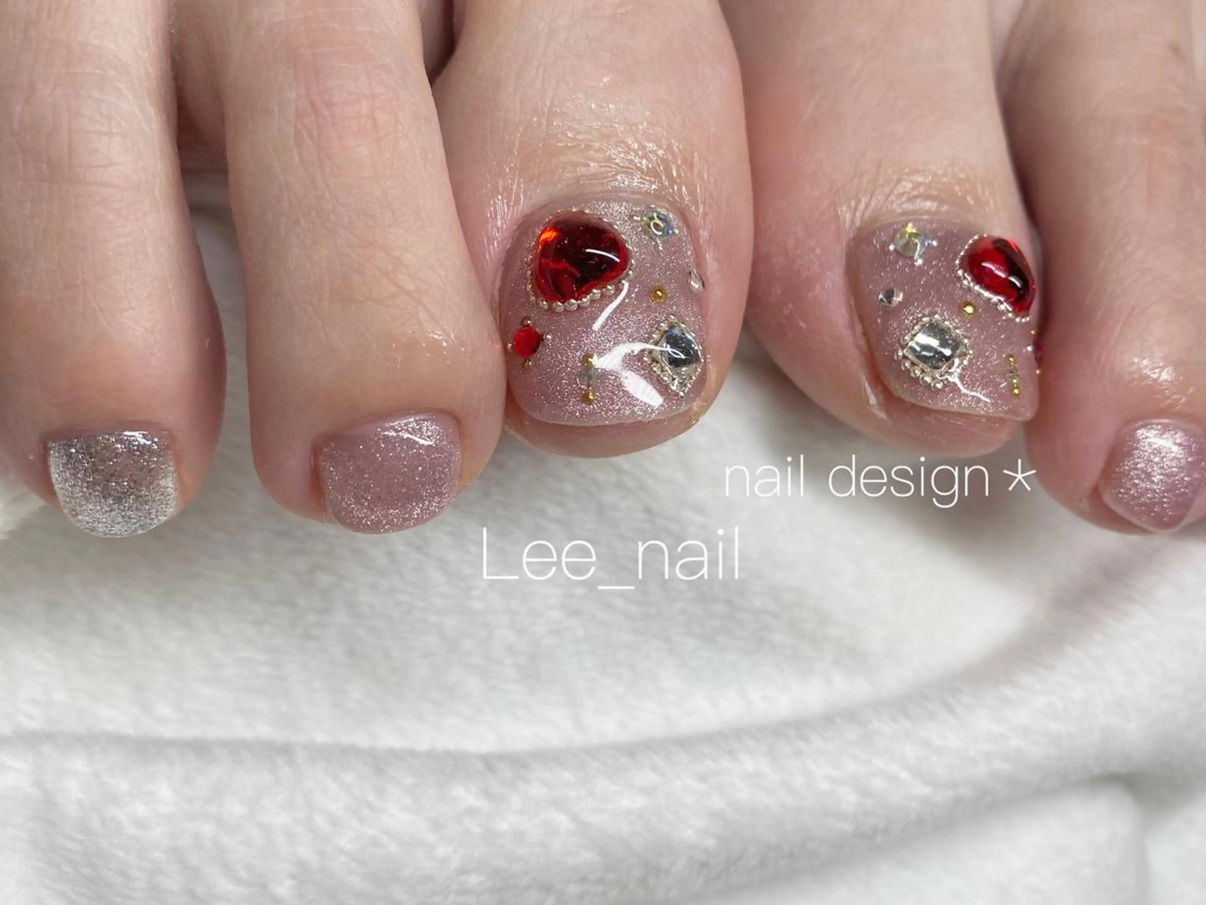 ネイル フットネイル フットネイル Lee_ nailのネイルデザイン