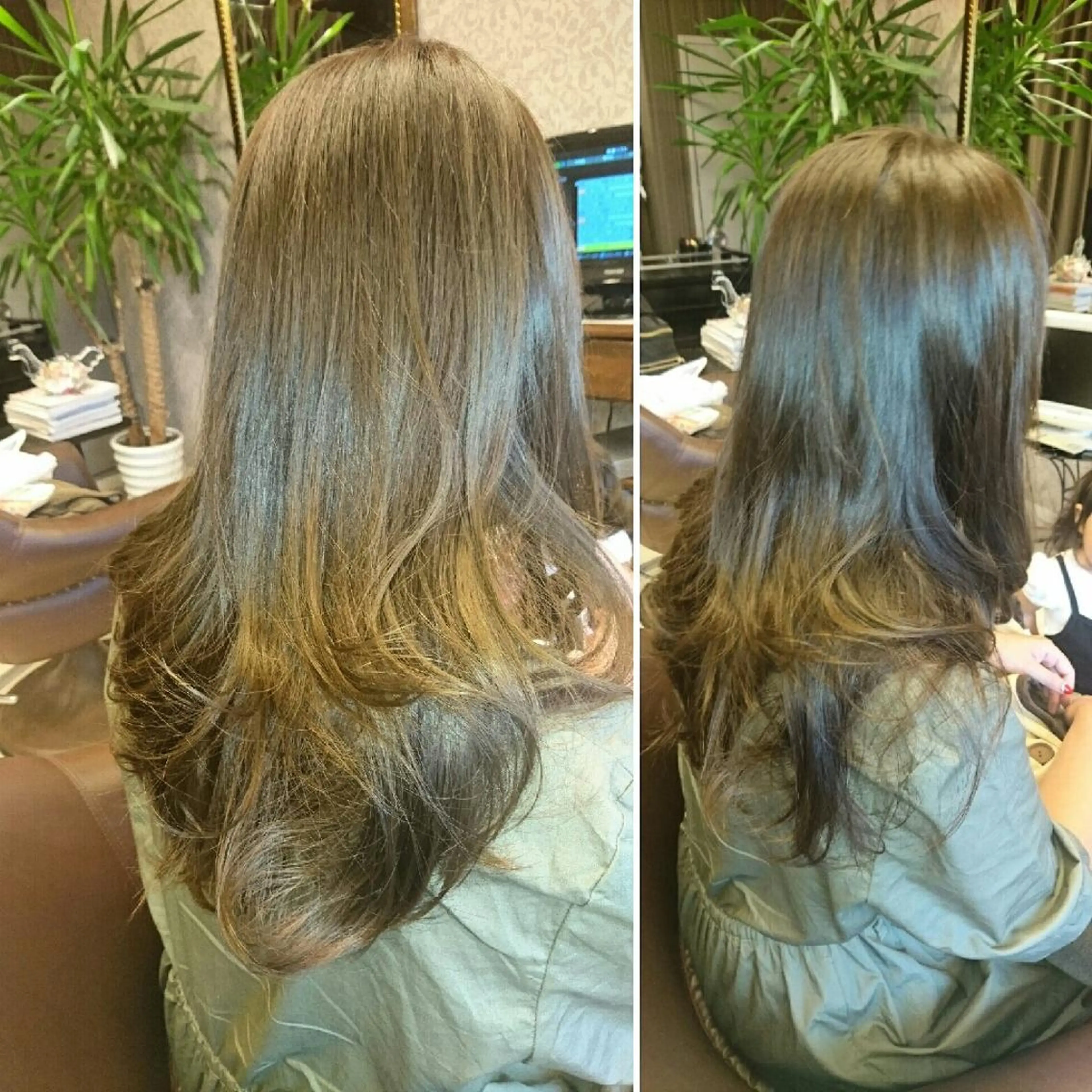 カラー ロング マツエク・マツパ アッシュ ベージュカラー 三上 恵美のマツエク・マツパデザイン