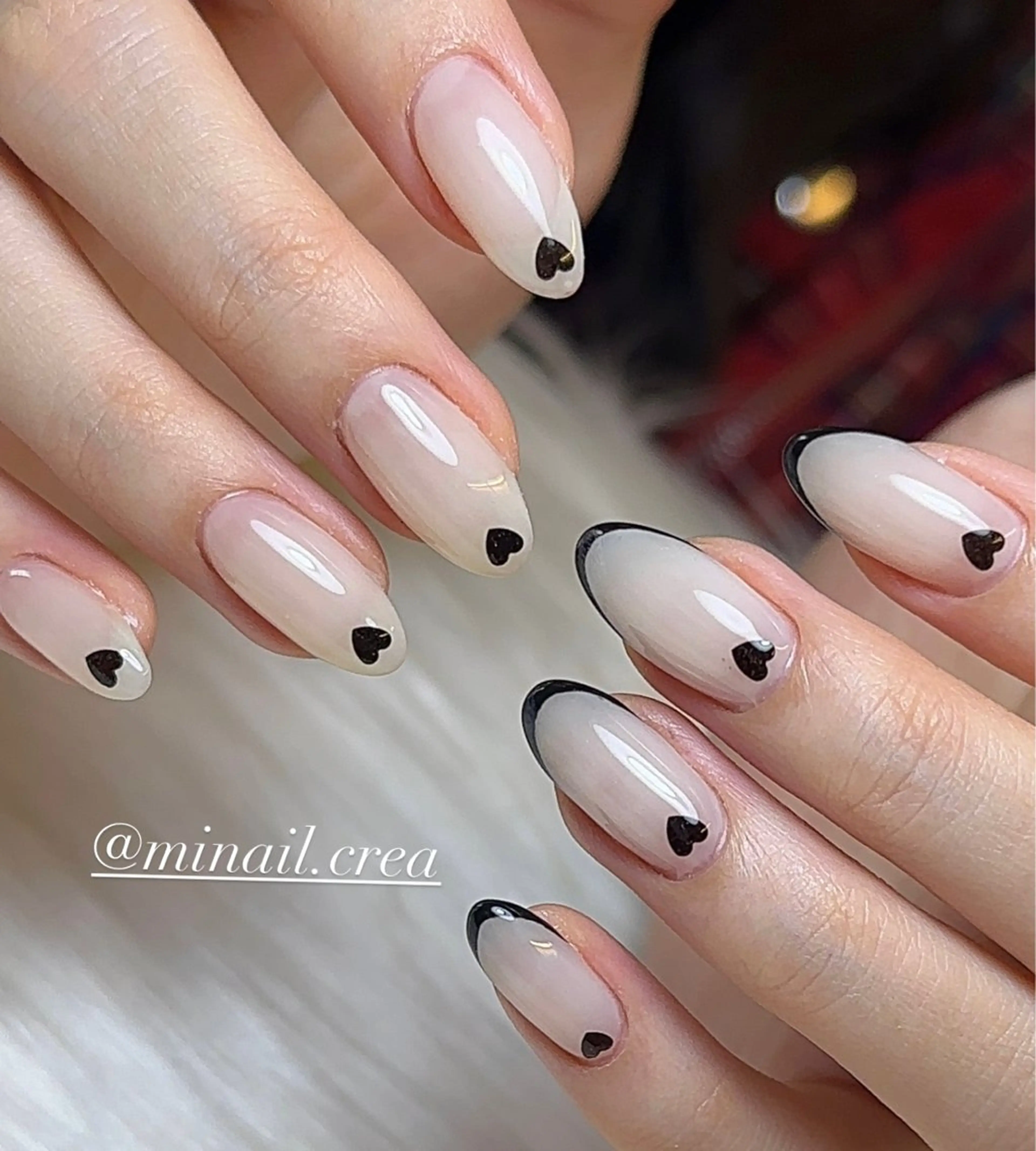 ネイル フレンチネイル ジェルネイル ホログラムネイル ロングネイル ワンカラーネイル ハンドネイル CReA nailのネイルデザイン