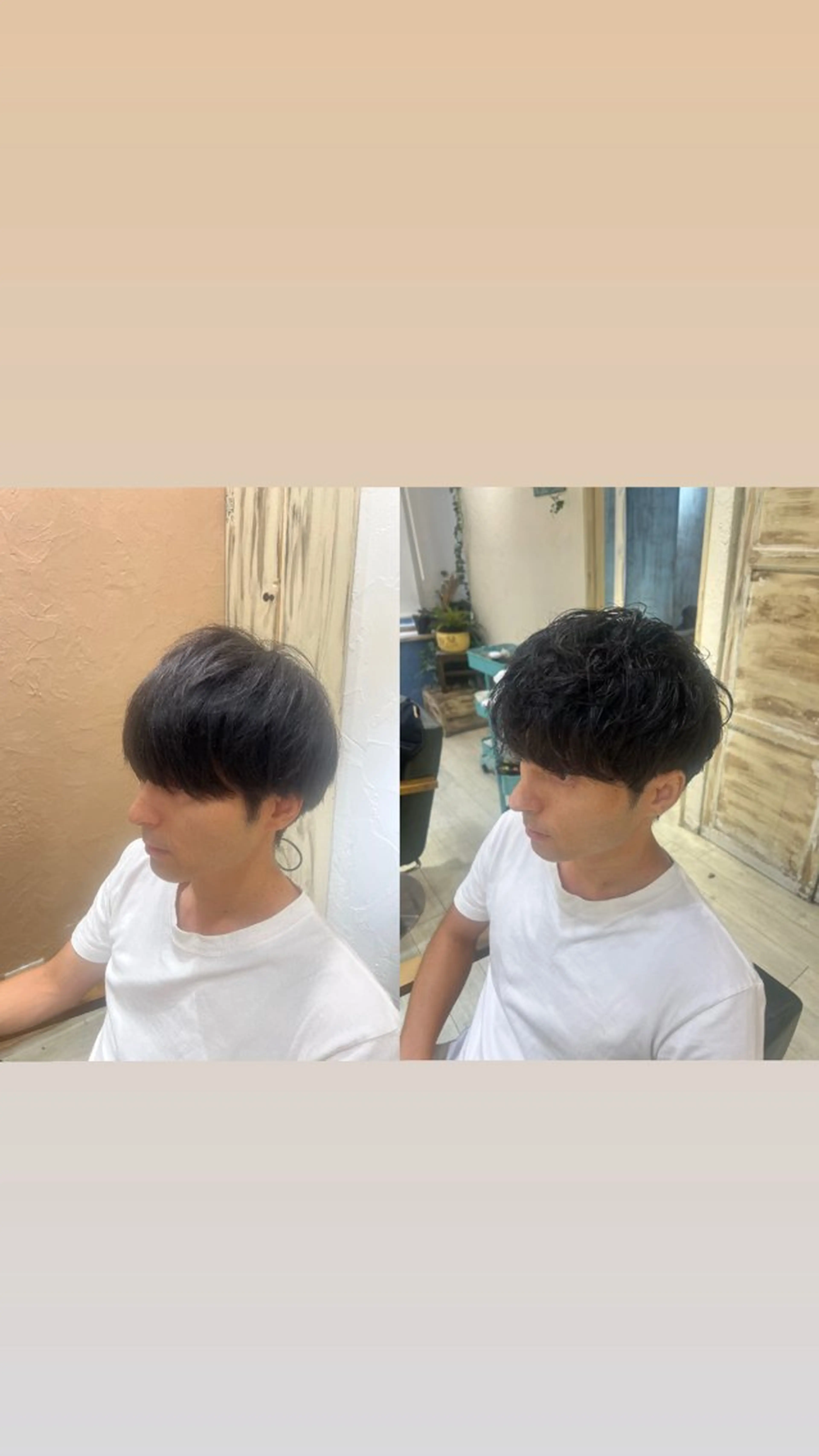 ショート パーマ メンズ メンズパーマ 刈り上げ たけかわ みずきのヘアスタイル