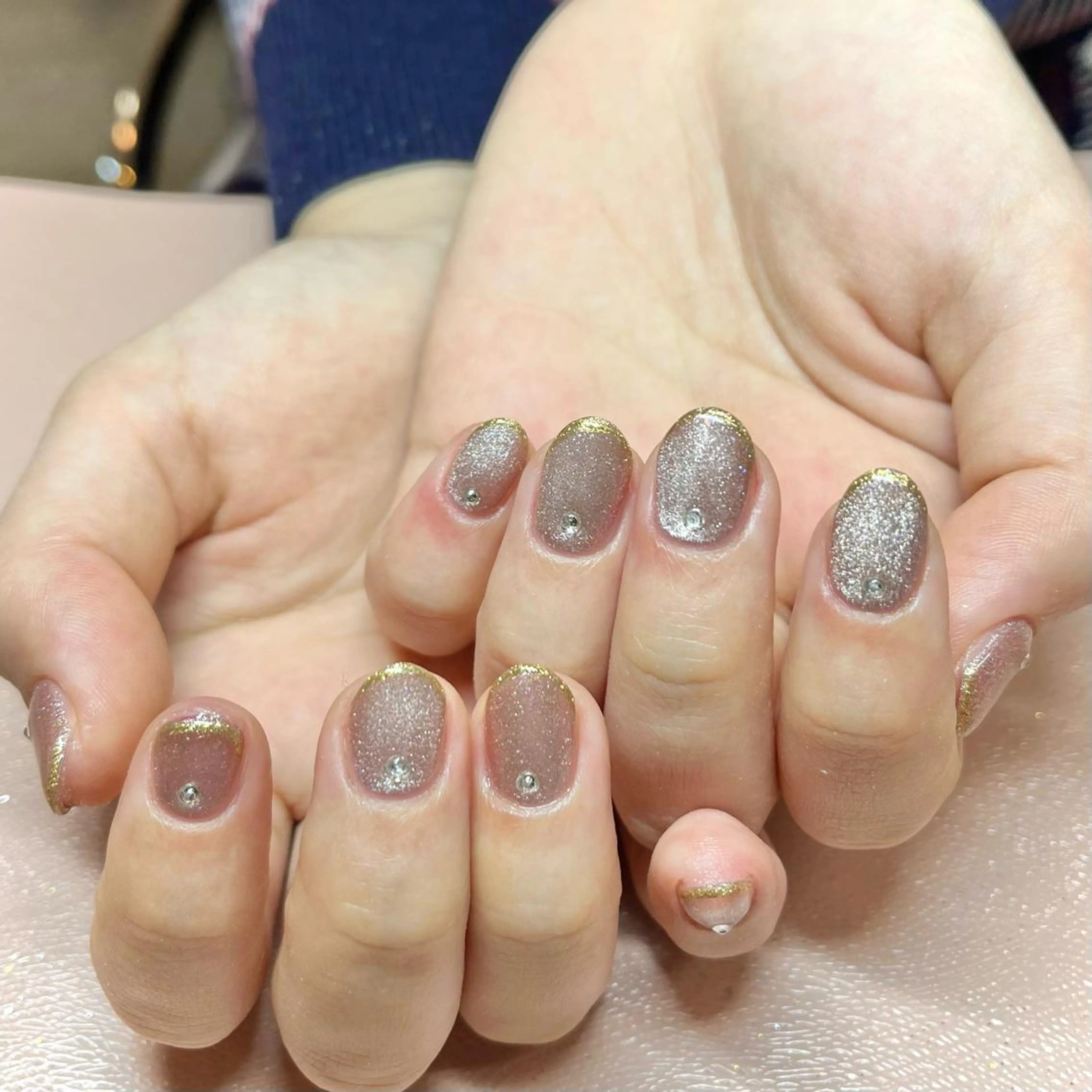 ネイル アートネイル キラキラネイル ラメ(グリッター) マグネットネイル 持ち込み Vogustys Nail 山田のネイルデザイン
