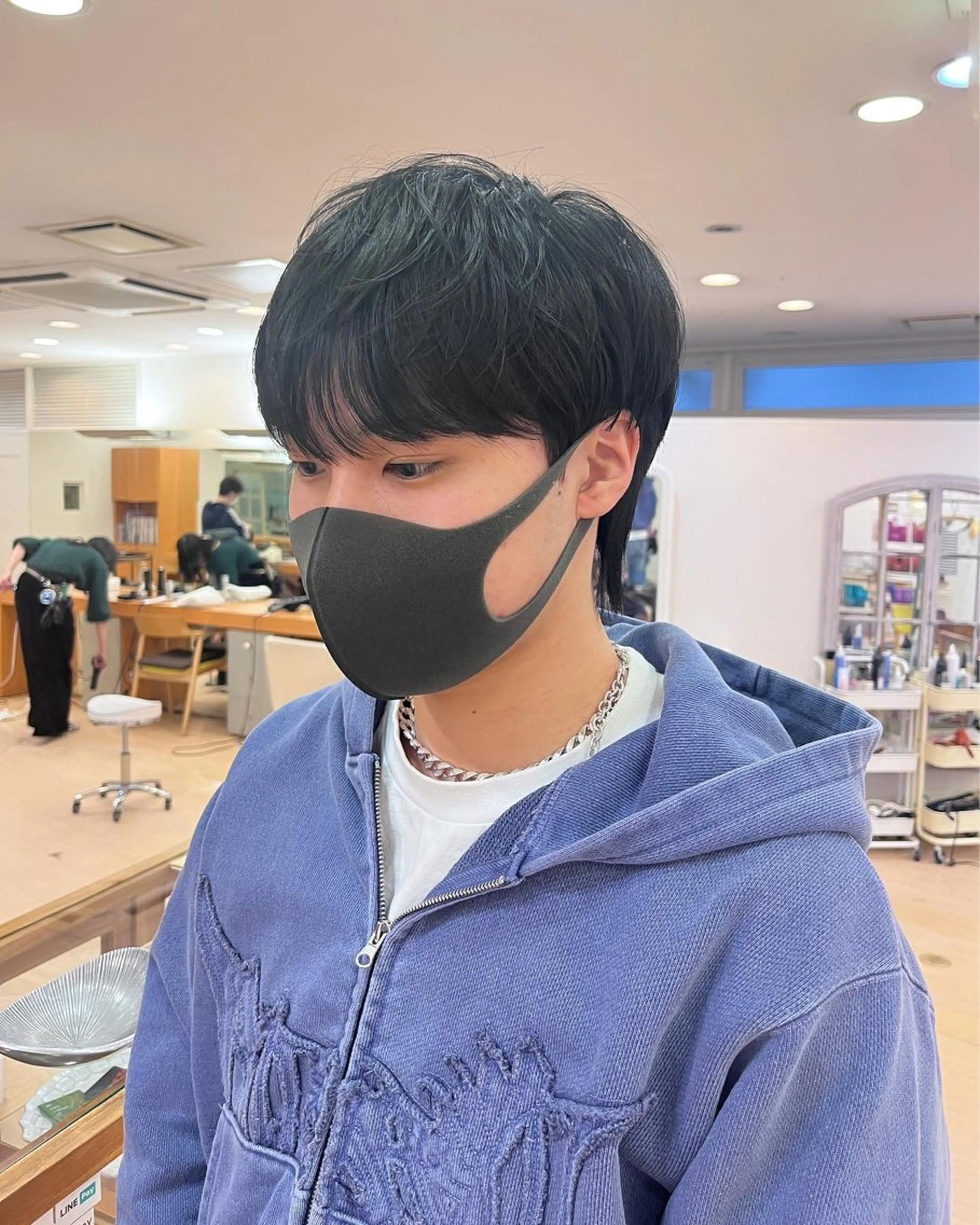 パーマ メンズ ダウンパーマ マッシュ メンズパーマ ニュアンスパーマ 💠つたふうか/ 韓国/メンズヘア💠のヘアスタイル