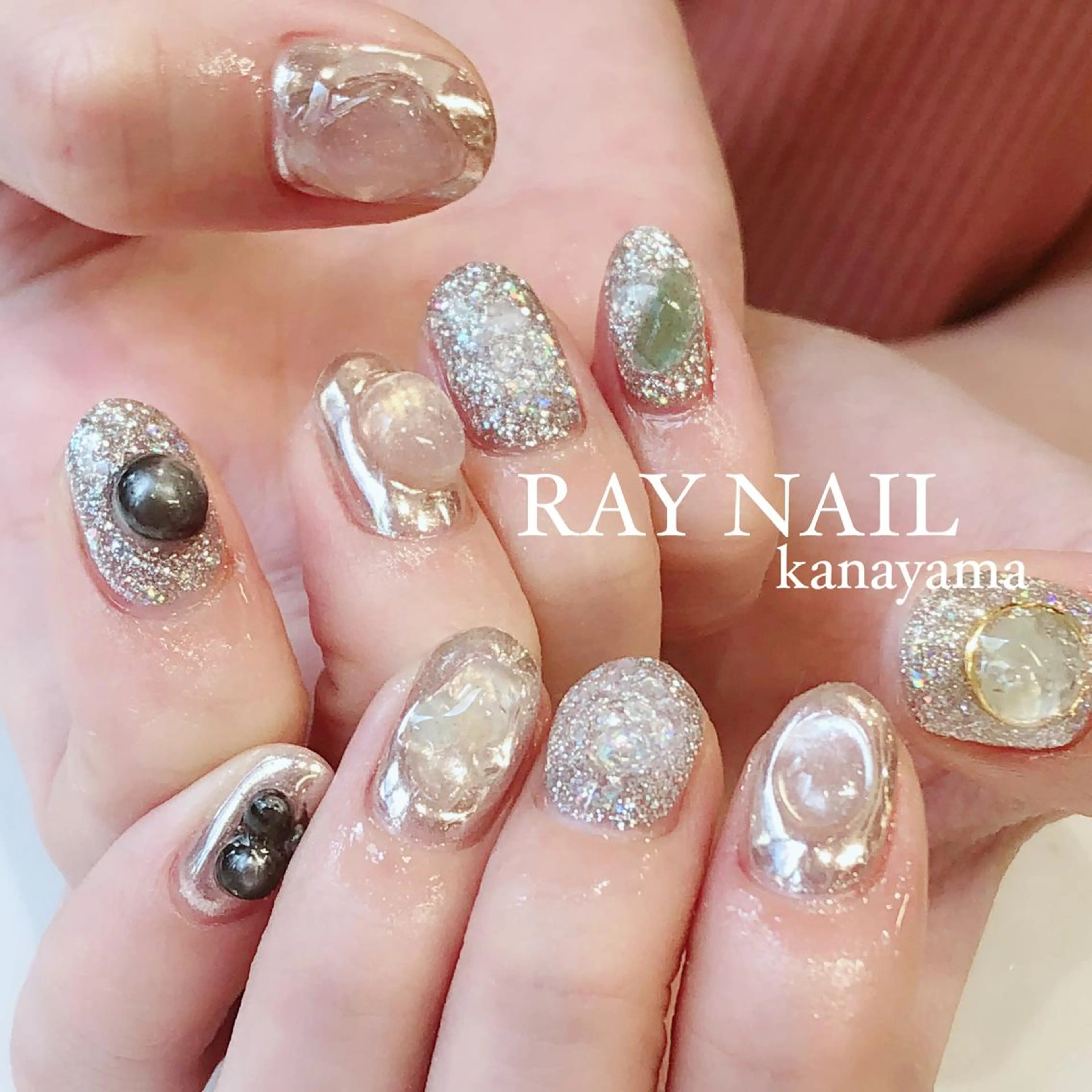 ネイル ぷっくりネイル Arowa 伊田のネイルデザイン