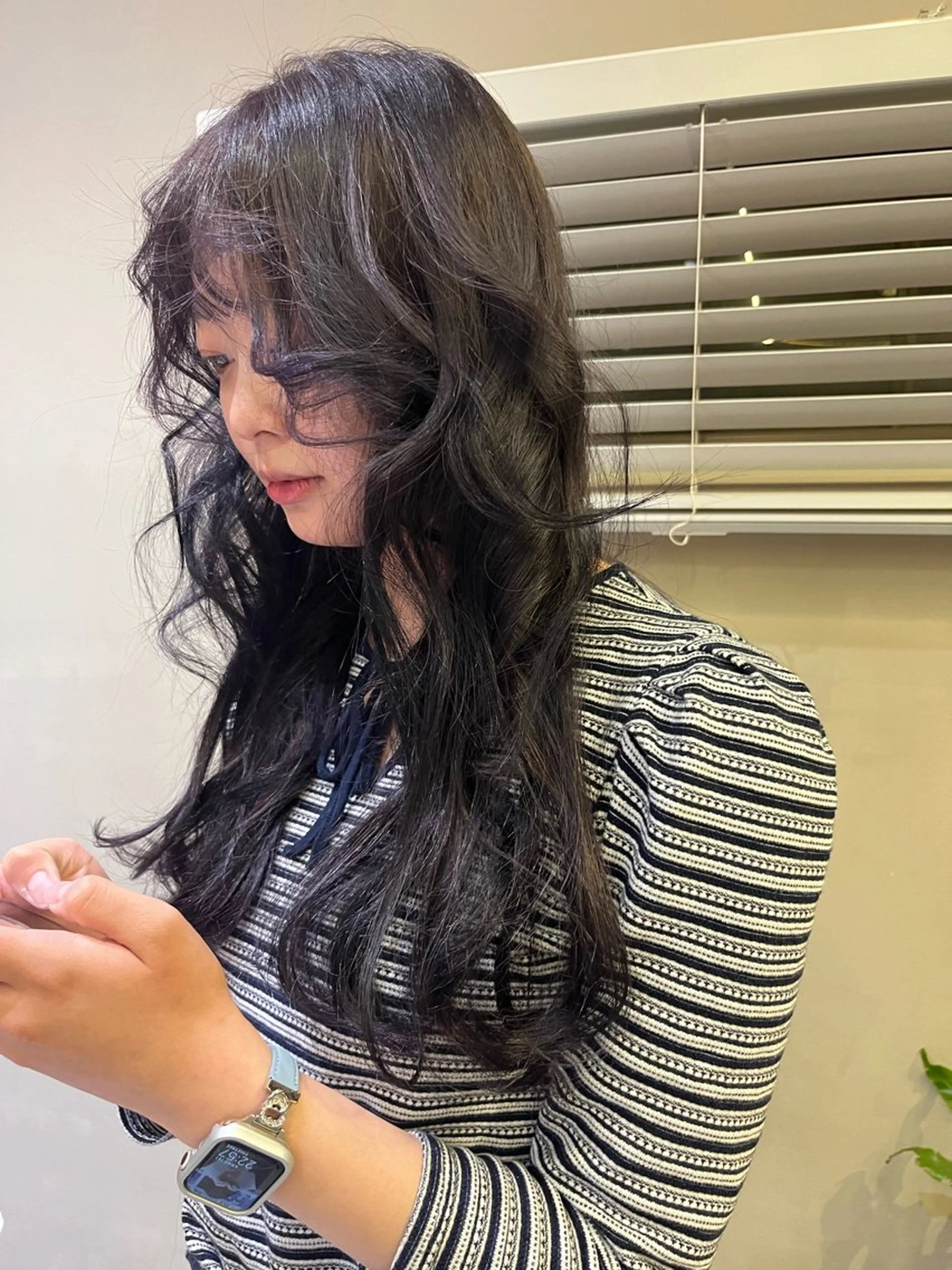 カラー ヘアカラー レイヤーカット🍏 パーマ/ののかのヘアスタイル