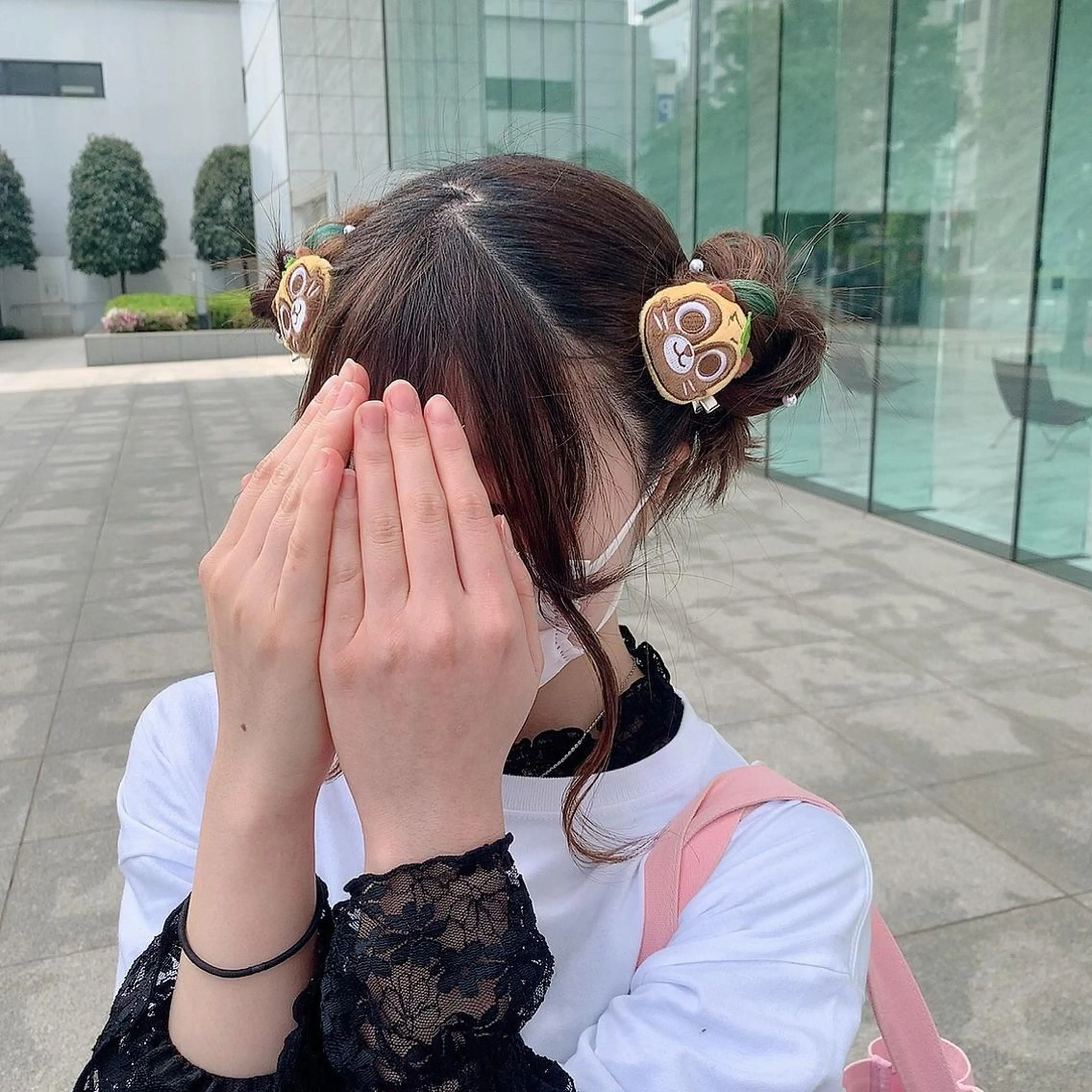 セミロング ヘアアレンジ お団子ヘア 🩶ヘアセット Ayaha🩶のヘアスタイル