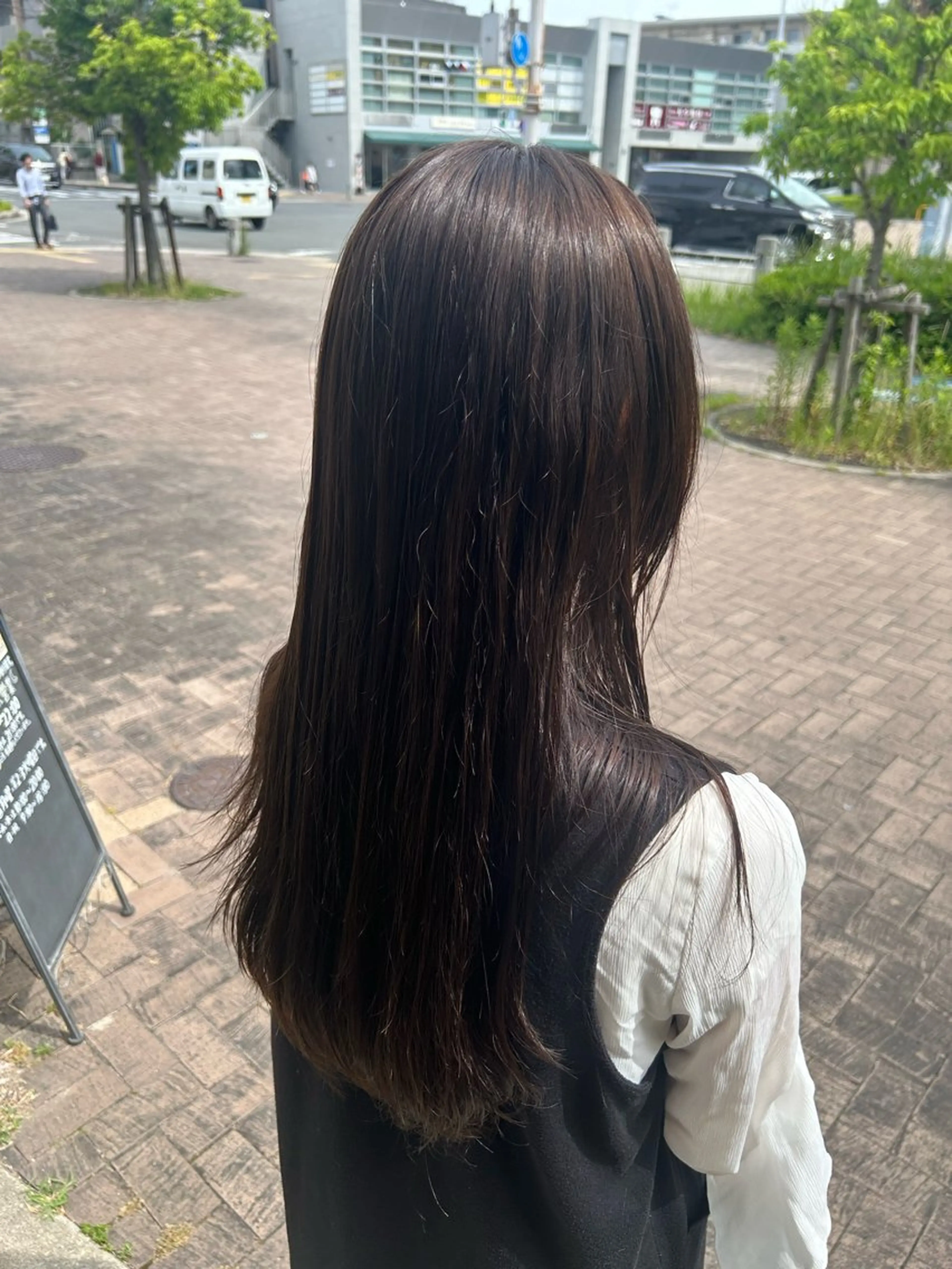 ロング カラー 江川 輝星のヘアスタイル